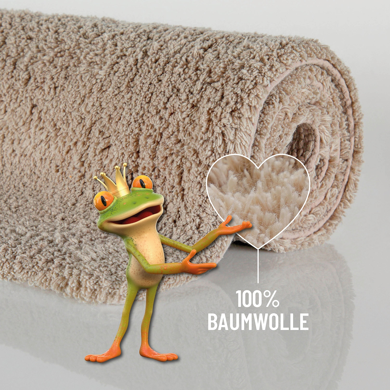 Wecon home Basics Badematte »Erik« Höhe 20 mm waschbar, rutschfest, sehr weich, strapazierfähig, pflegeleicht