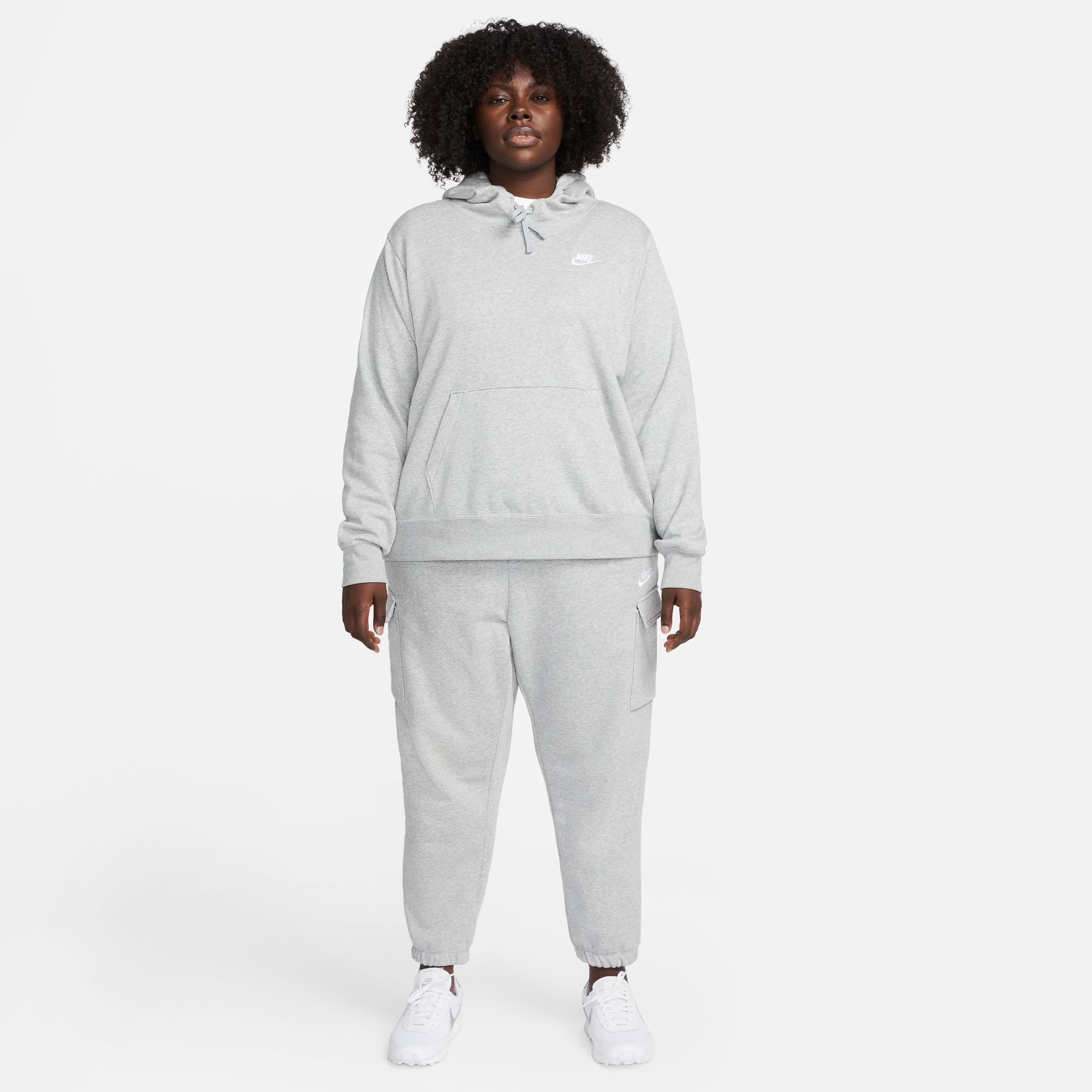Nike Sportswear Kapuzensweatshirt »CLUB FLEECE WOMEN'S PULLOVER HOODIE (PLUS SIZE)«