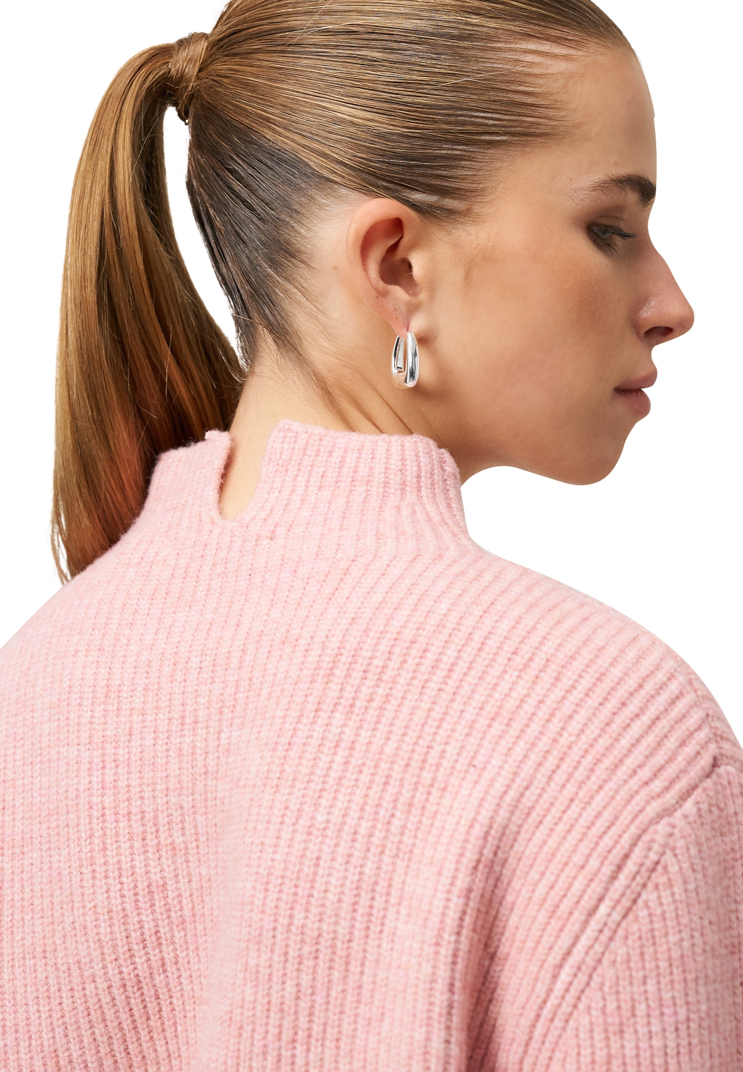 Zero Strickpullover »Strickpullover mit Stehkragen«