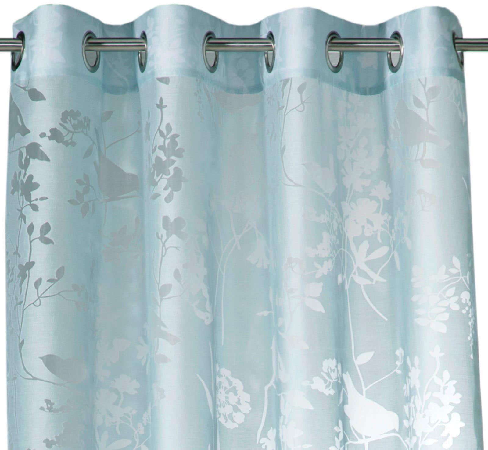 Weckbrodt Vorhang »Shorty«, (1 St.), Ausbrenner, Allover,transparent,Motiv Vögel und Zweige, Gardine, Store