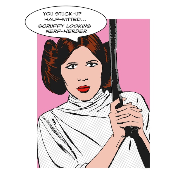 Komar Poster »Star Wars Classic Comic Quote Leia«, Star Wars, Kinderzimmer,  Schlafzimmer, Wohnzimmer online kaufen | mit 3 Jahren XXL Garantie