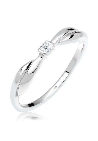 Elli DIAMONDS Verlobungsring »Schleife Verlobung Diamant 0.03 ct. 925 Silber« kaufen