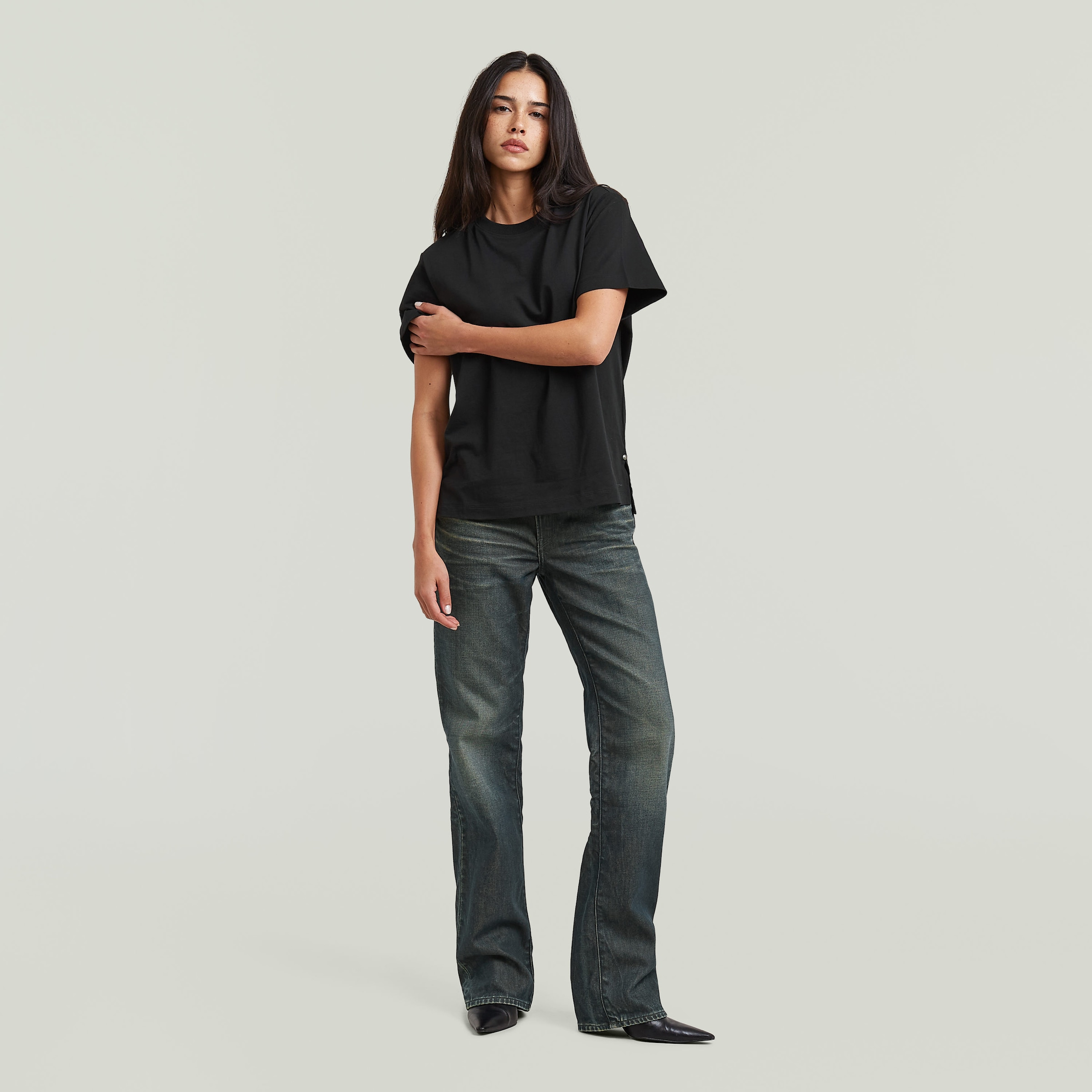 G-STAR T-Shirt »Unit r t wmn« aus reiner Baumwolle, Rundhals