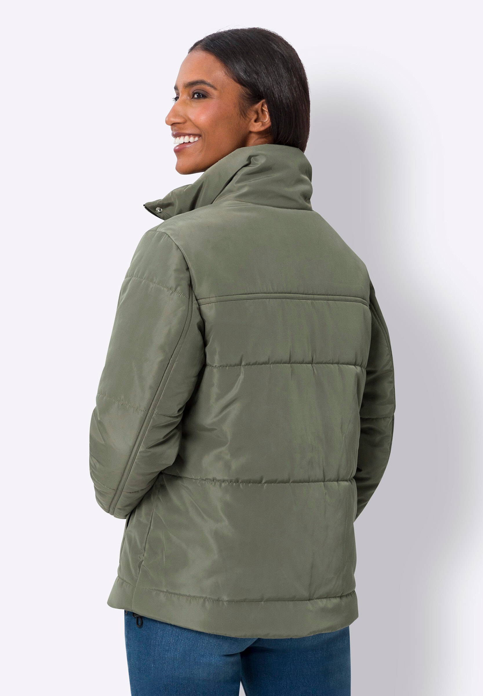 heine Steppjacke »Jacke Steppjacke mit 2-Wege-Zipper« ohne Kapuze