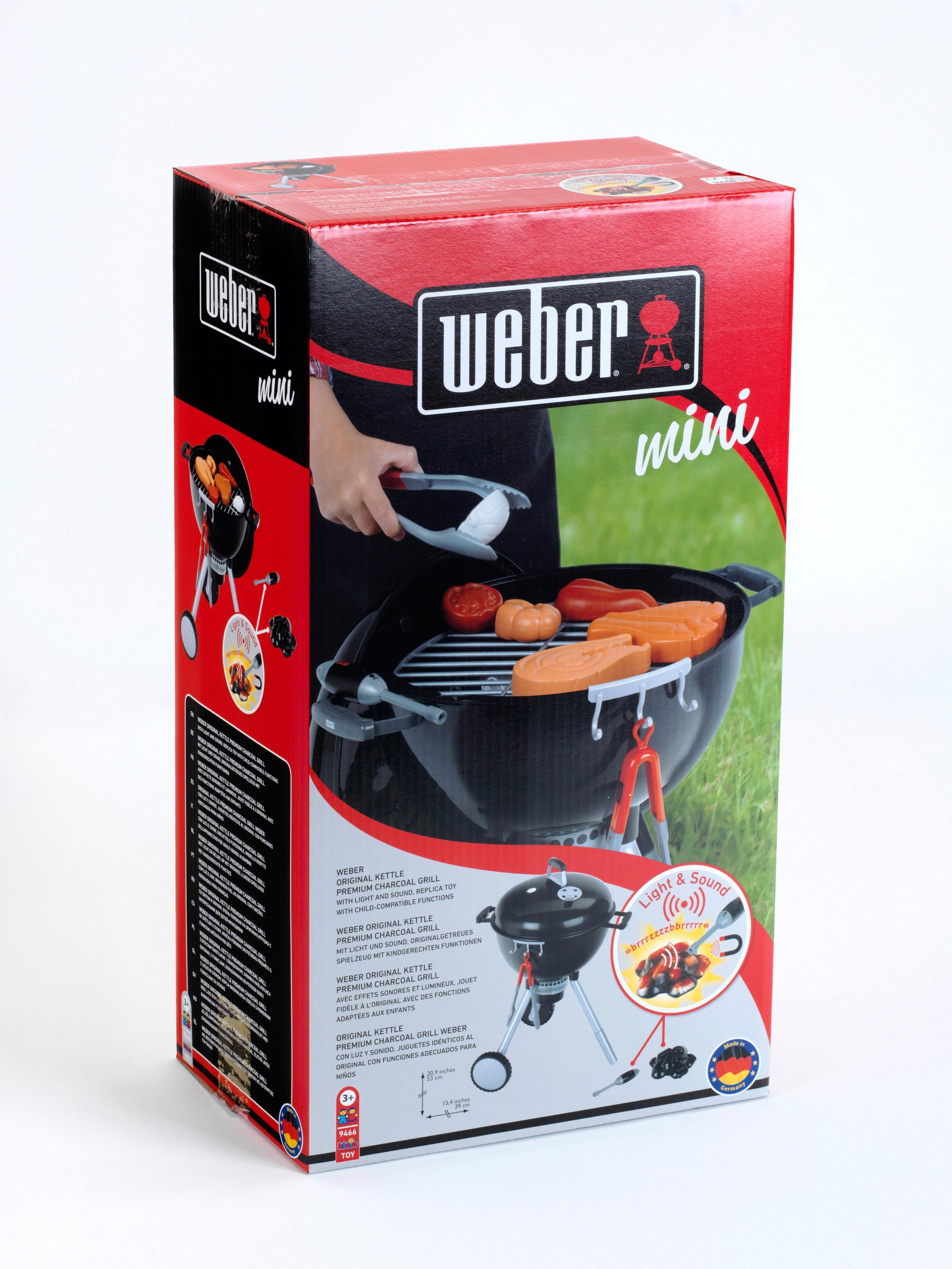 Klein Kinder-Küchenset »Weber Spiel-Kugelgrill One Touch Premium«, mit Licht und Sound, Made in Germany