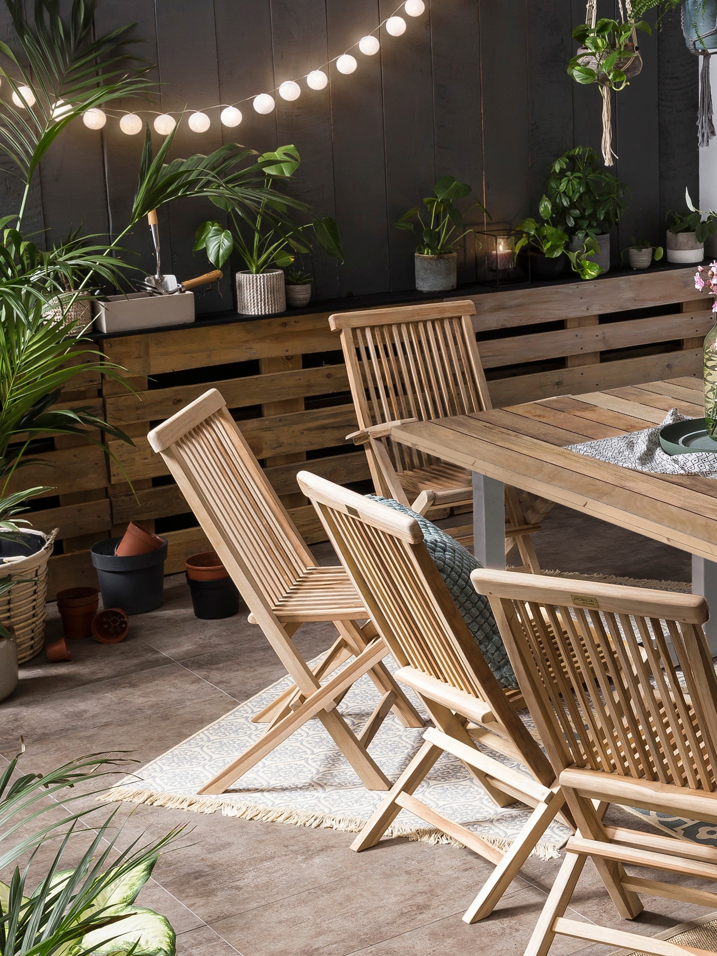 Möbilia Esstisch »Aletsch« gefertigt aus unbehandeltem Holz, recyceltes Gerüstholz