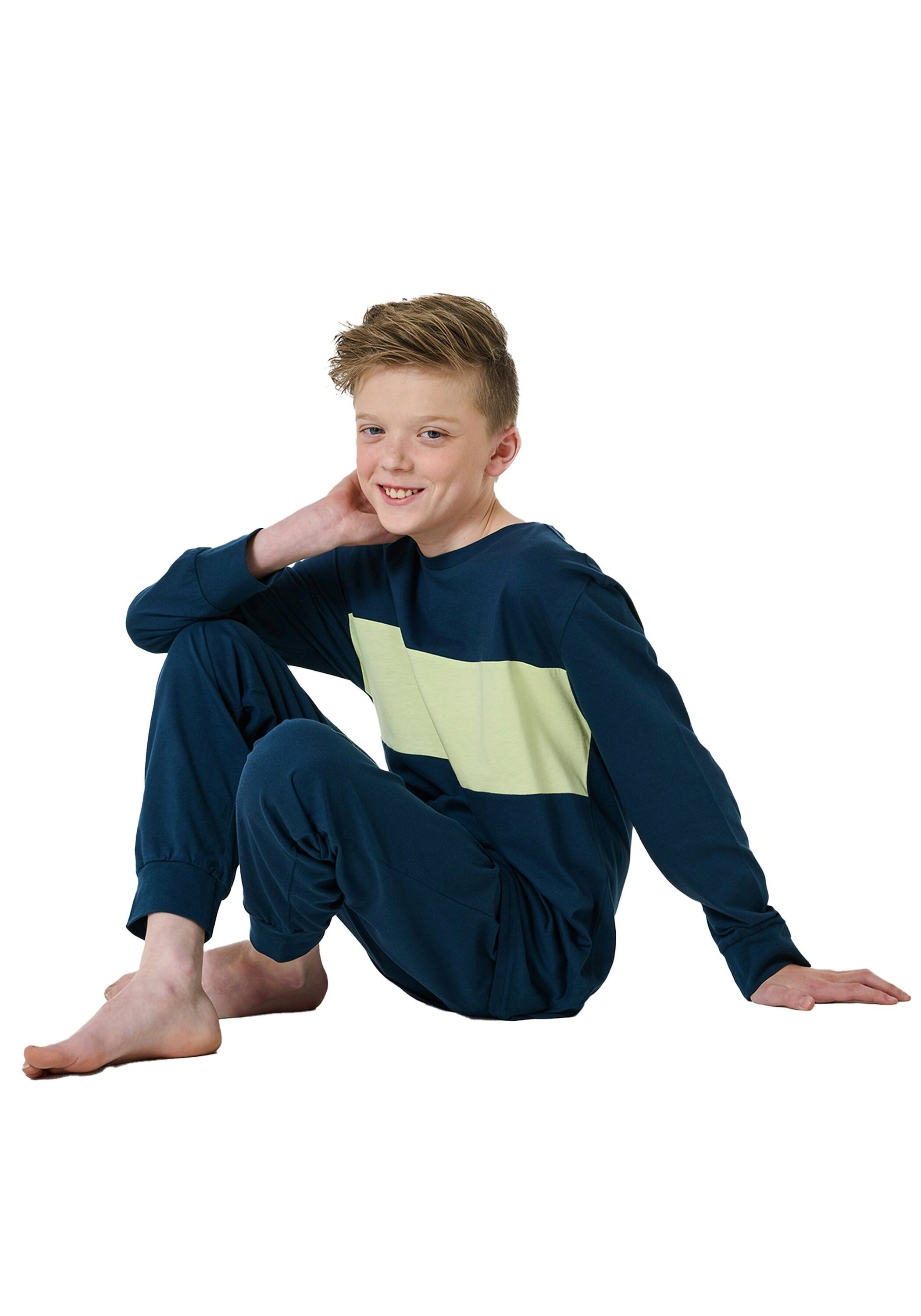 Schiesser Schlafanzug »Pyjama Nightwear 3 Schlaganzugg lang«