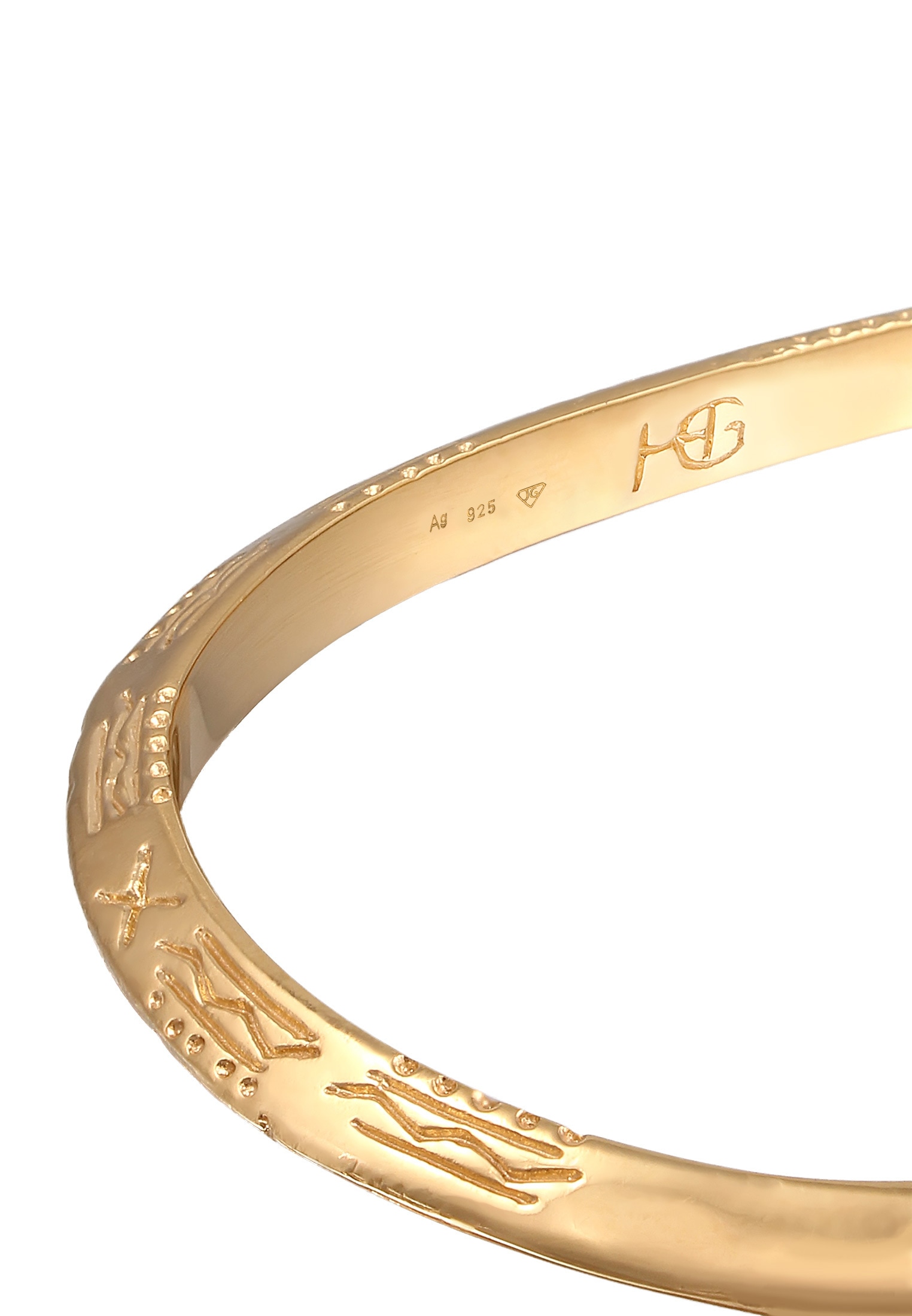 HAZE & GLORY Armreif »Armband Armreif - Azetec 925 Silber«