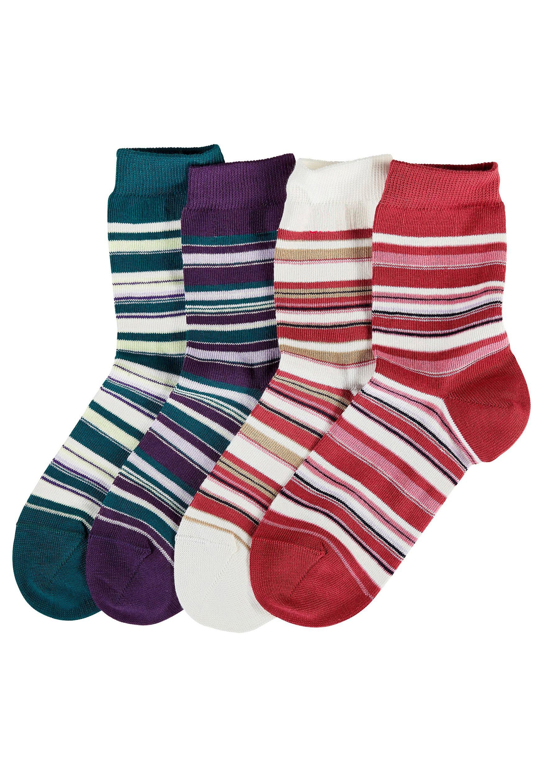 mit Socken, Paar), Ringelmuster Lavana bei 4 (Set, ♕