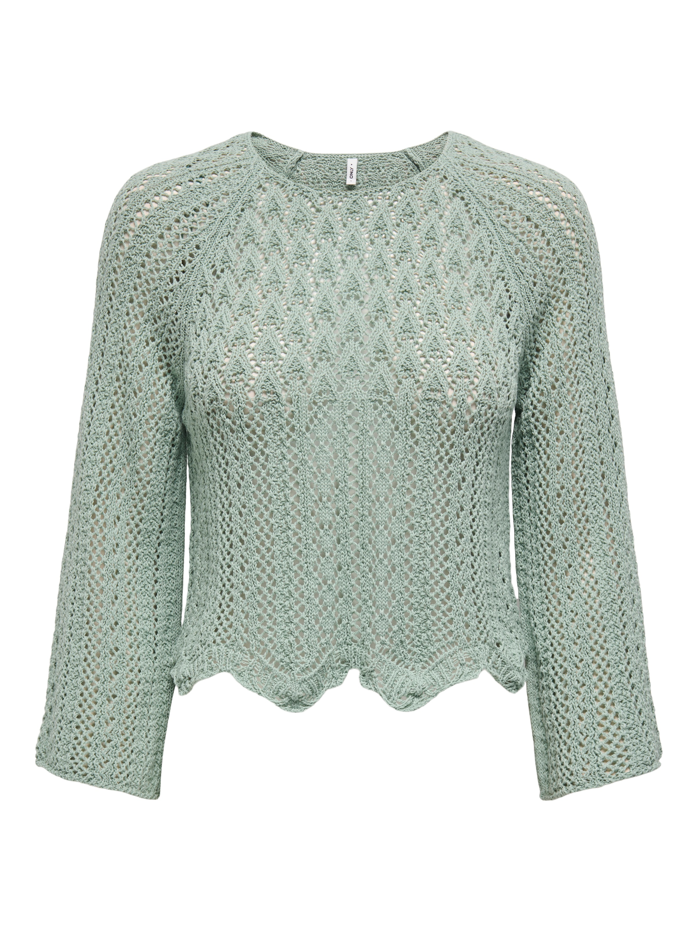 ONLY Rundhalspullover »ONLNOLA LIFE 3/4 PULLOVER KNT NOOS«