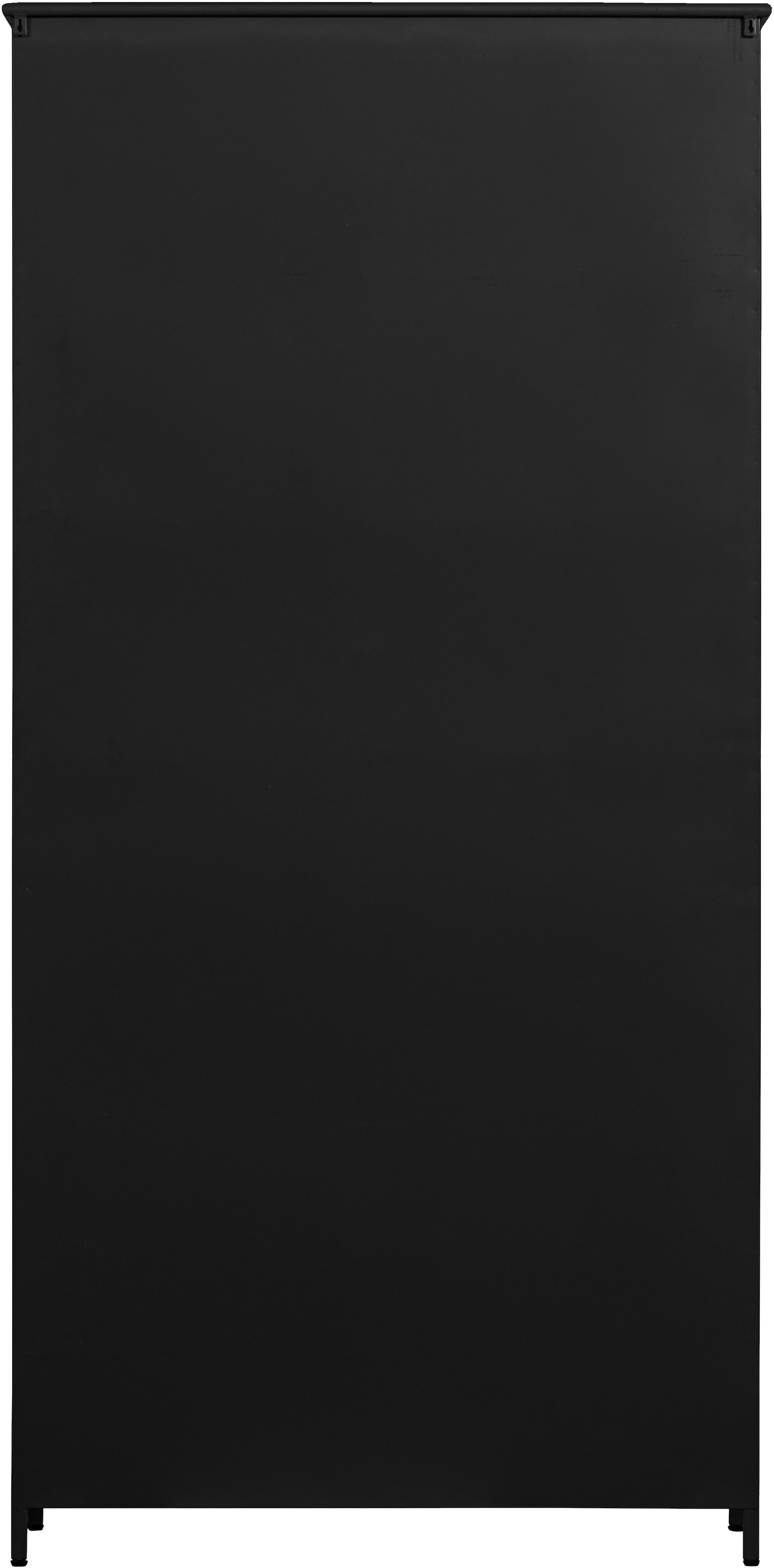 WOOOD Vitrine »Exhibit Glasvitrine aus Metall, B/T/H: 99/44/170 cm« Die Vitrine Exhibit aus mattem Metall hat 5 stabile Einlegeböden.