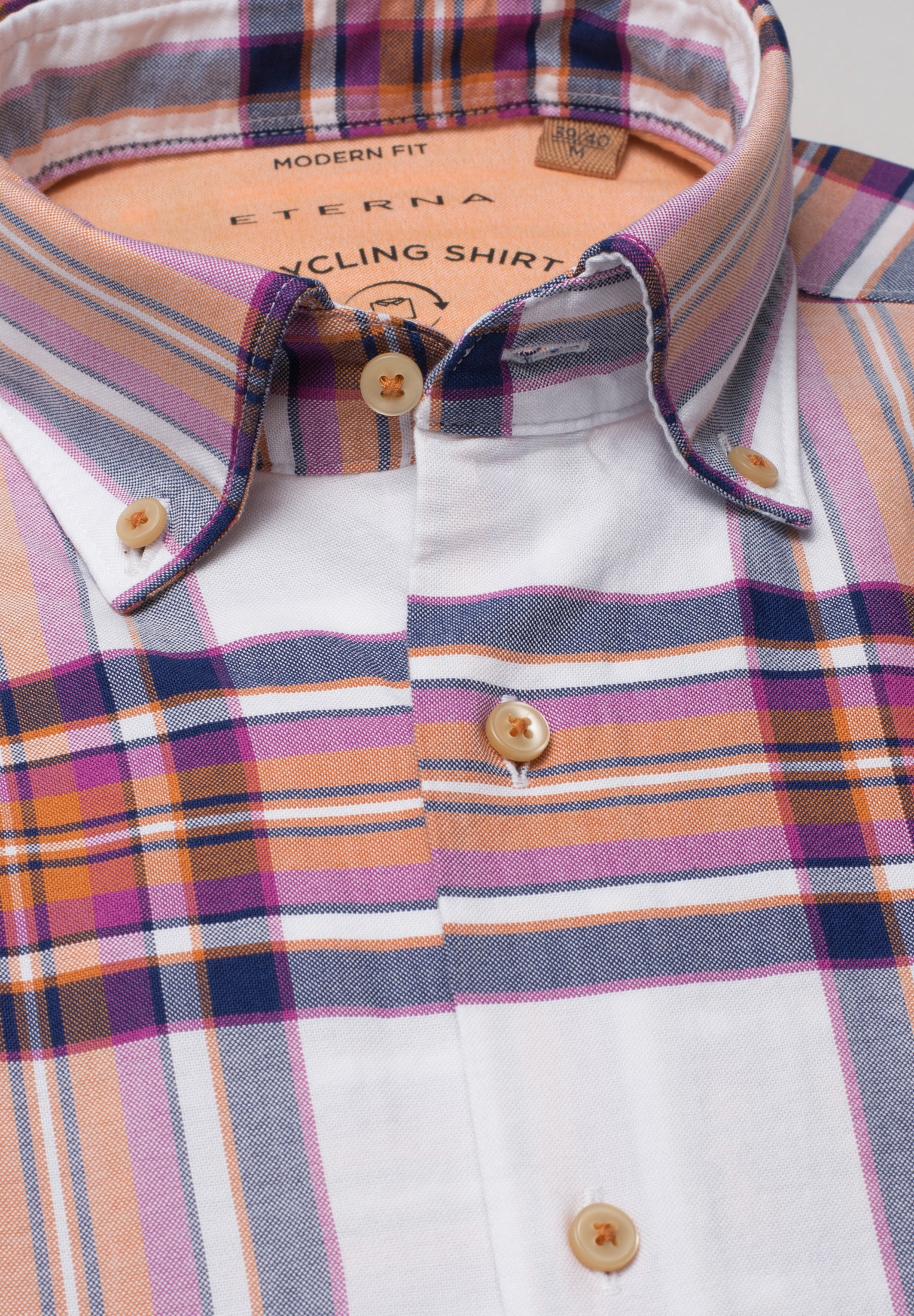 Eterna Langarmhemd »REGULAR FIT« EASY IRON (bügelleicht)