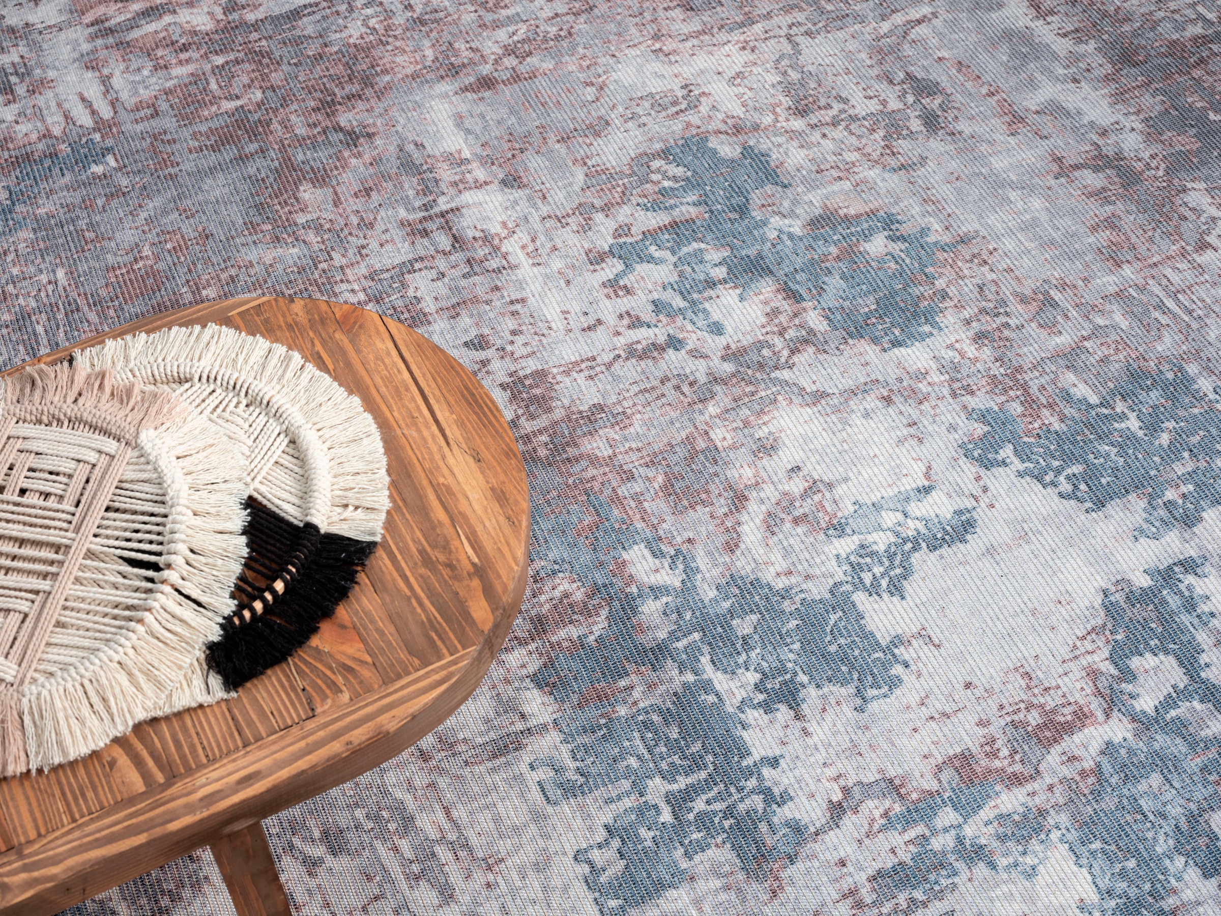 OTTO home Teppich »Mülenen« rechteckig 10 mm Höhe Kurzflor, modernes Design, waschbar, In- und Outdoor geeignet