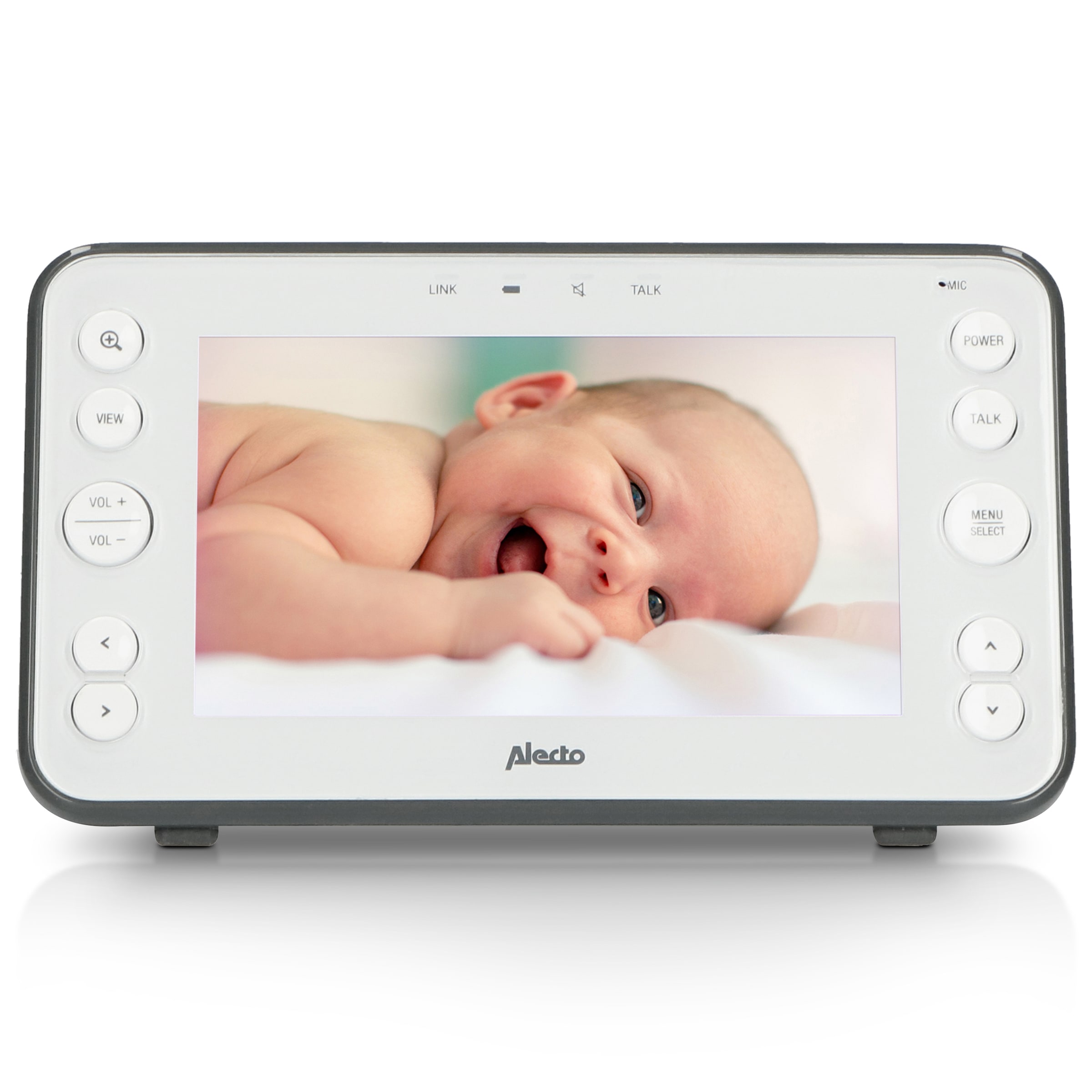 Alecto Video-Babyphone »DVM-150«, (2 tlg.), großes 5" Farbdisplay, Schlaflieder und Temperaturanzeige