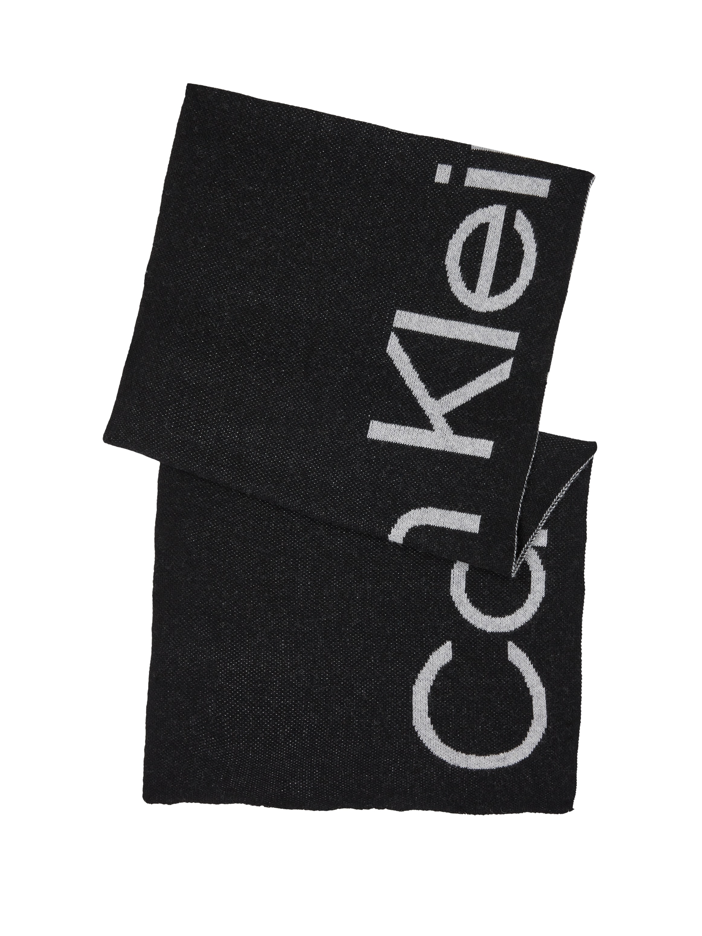 TONAL »LOGO Logoschriftzug bei mit REVERSO Strickschal großem Calvin Klein 40X180«, SCARF ♕