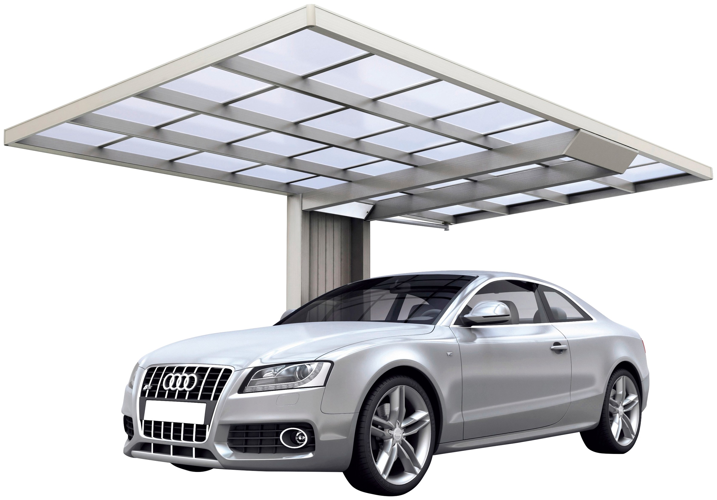 Ximax Einzelcarport »Neo Typ 2550 Typ 90 Standard-Edelstahl-Look«, Aluminium, 228 cm,... kaufen