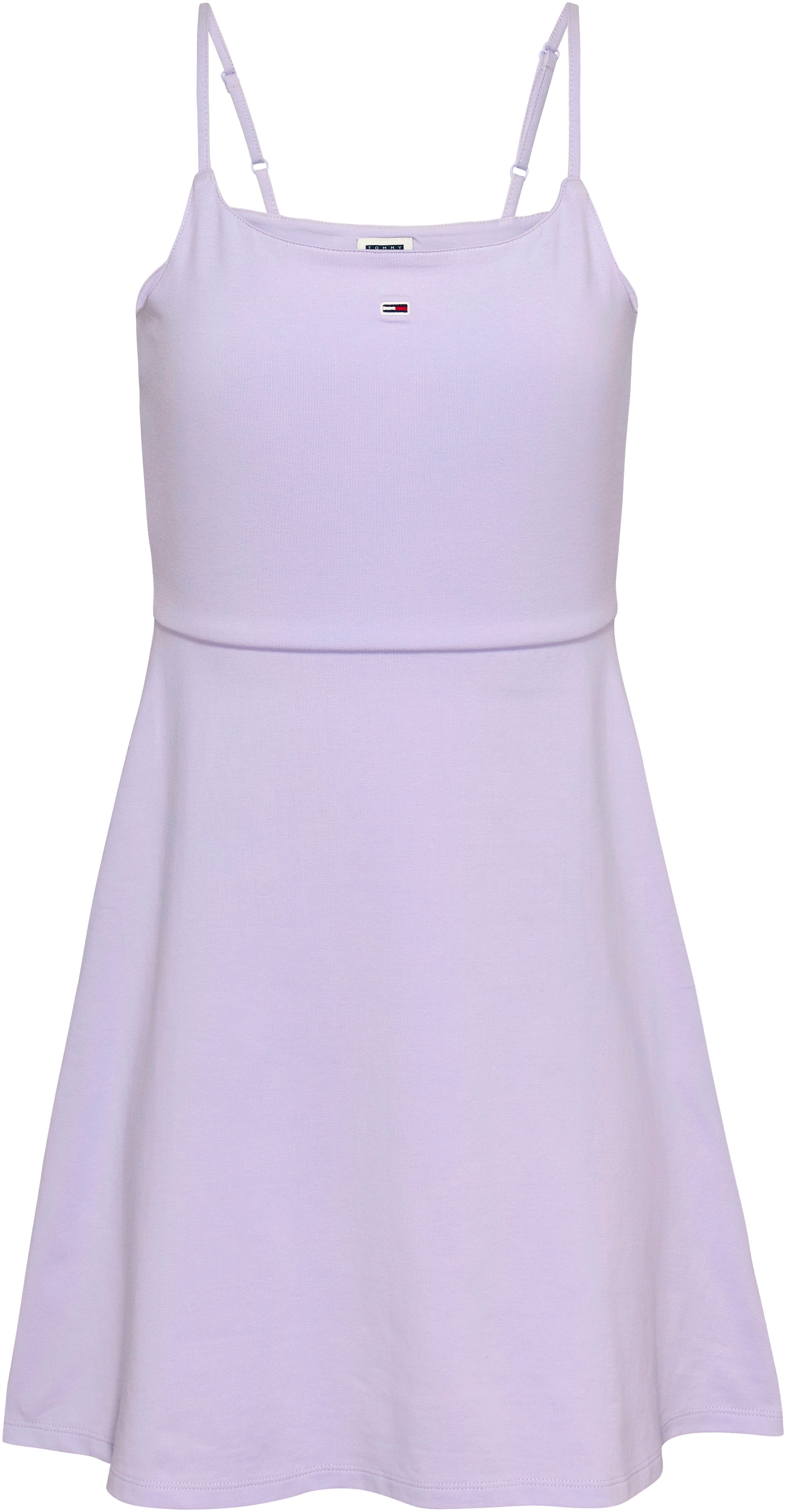Tommy Jeans Spaghettikleid »TJW ESSENTIAL STRAP FLARE DRESS«, mit verstellbaren Spaghettiträgern