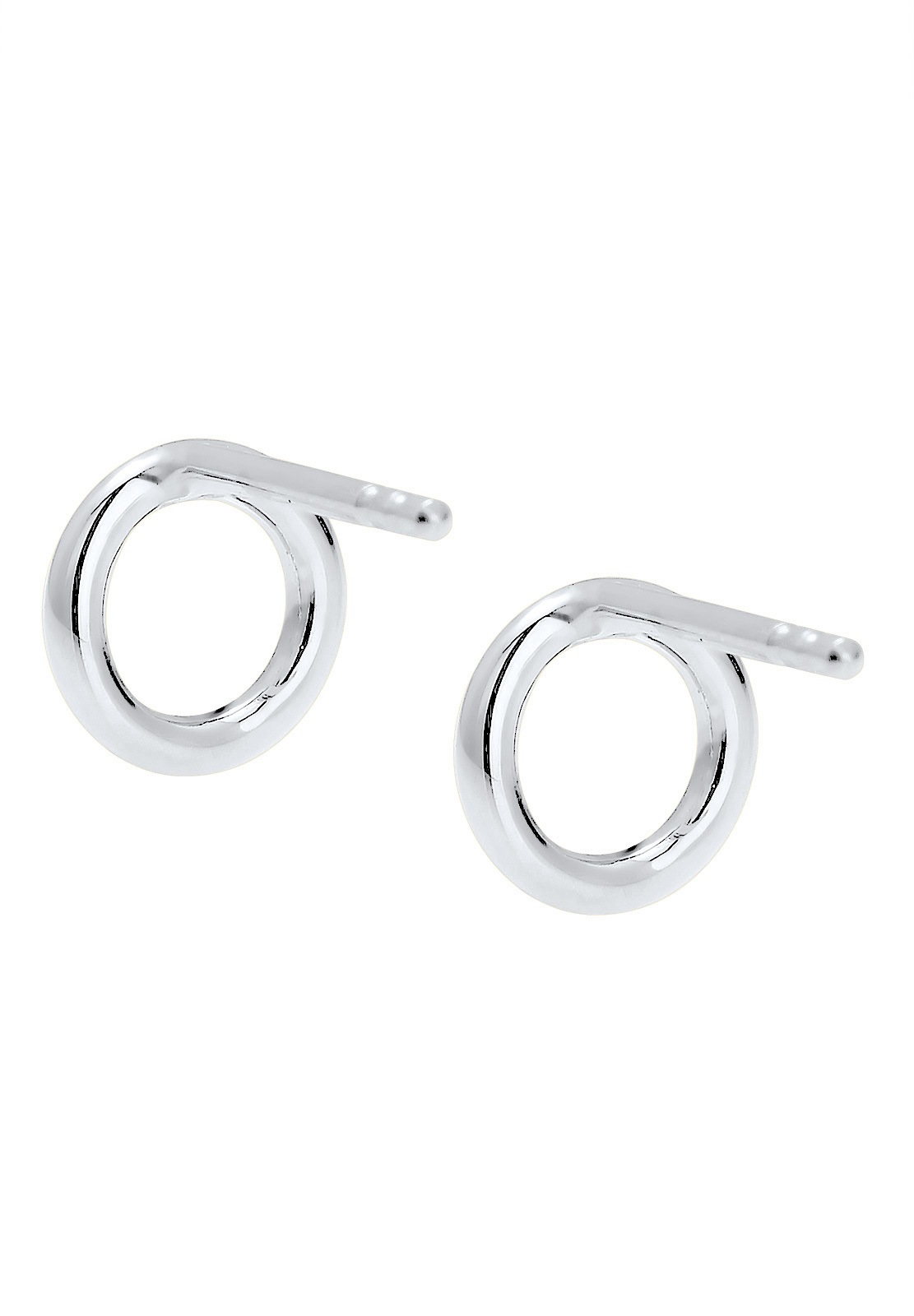 Elli Paar Ohrstecker »Ohrringe Basic Kreis Geo Minimal Filigran 925 Silber«
