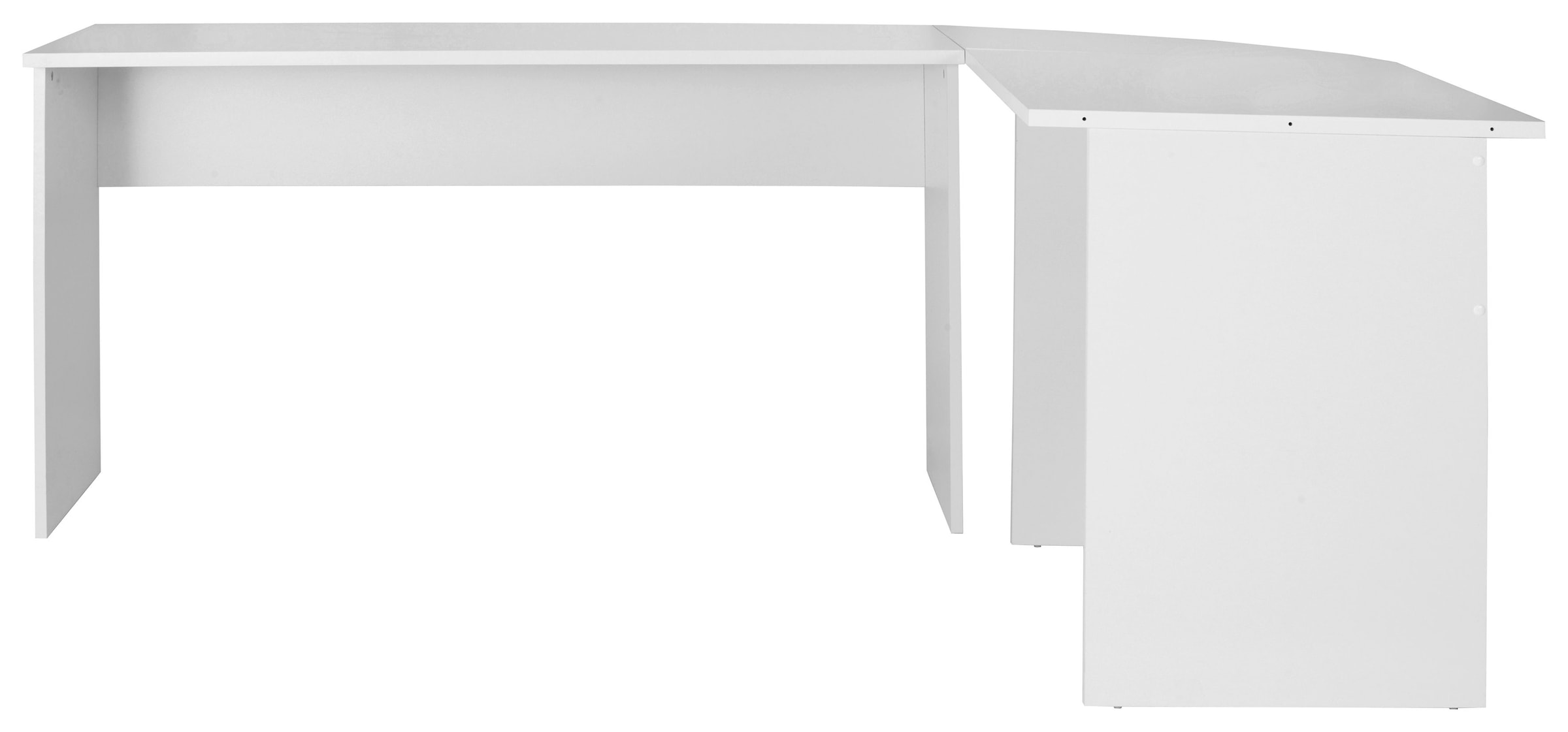 FMD Eckschreibtisch, Winkel-Schreibtisch, beidseitig montierbar, Maße 205/155x75,4x65,0 cm