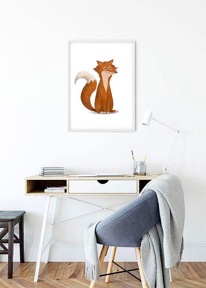 Komar Bild »Cute Animal Fox« Tiere 1 Stk. tlg. Wandbild zur Dekoration - ohne Rahmen