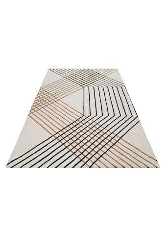 Teppich »Bass«, rechteckig, modern, nachhaltig, handgetuftet, Linien Muster, Wohn-,...