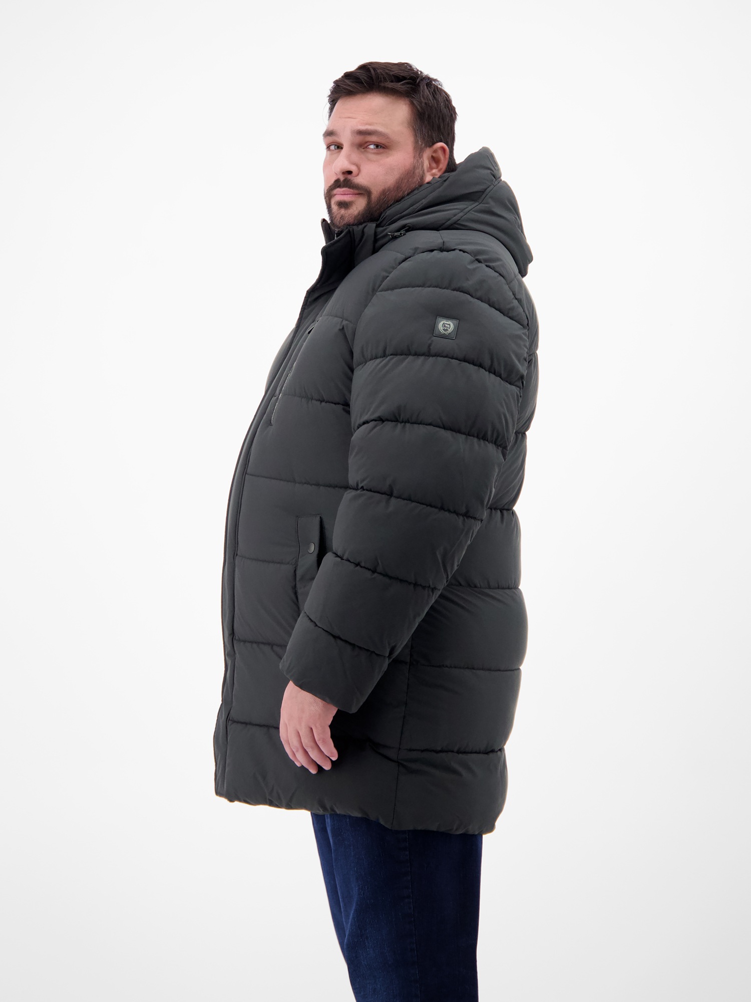 LERROS Steppjacke »Herren Steppjacke in Großen Größen« mit Kapuze