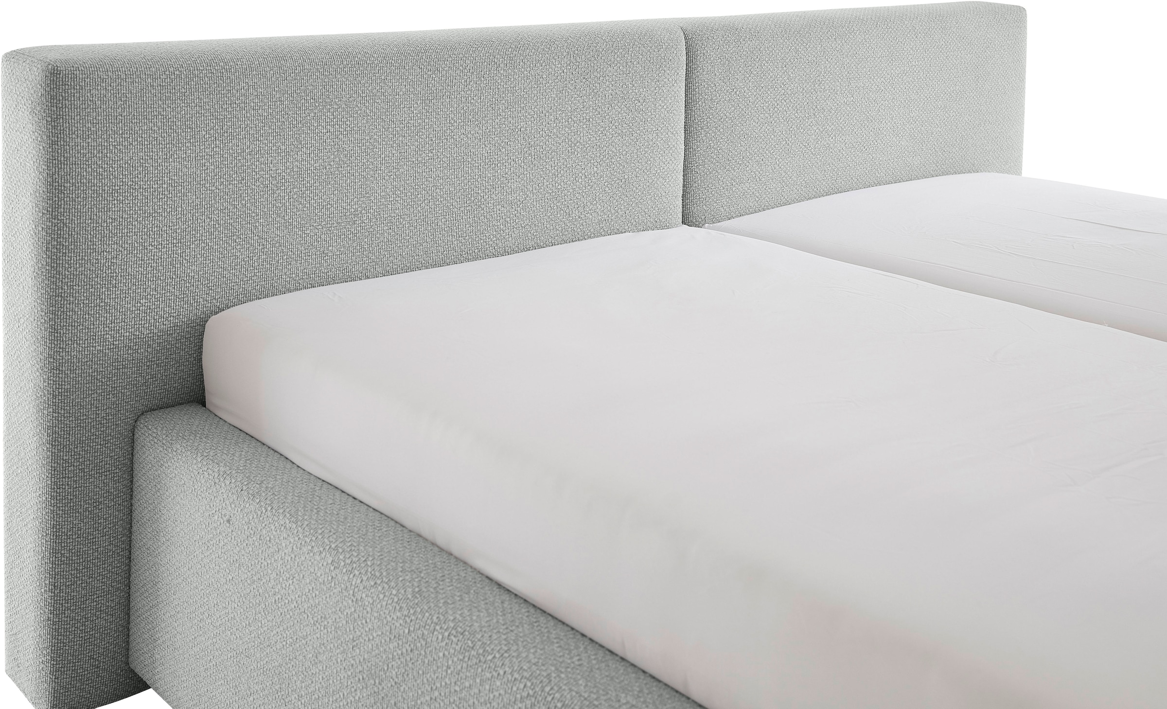 meise.möbel Polsterbett »Cube wahlweise mit Matratze und Bettkasten«, extra flaches Kopfteil, erhältlich in den Breiten 140cm, 160cm & 180cm