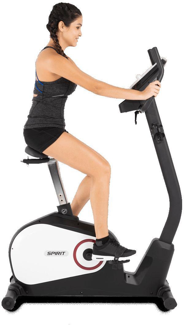 Frau auf Ergometer