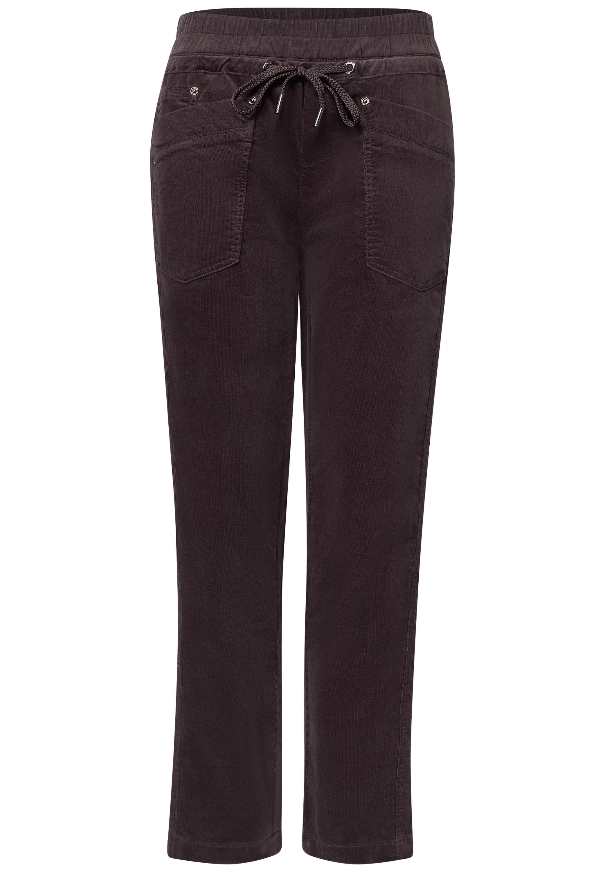STREET ONE Cordhose  Loose Fit mit elastischem Bund, 7/8-Länge