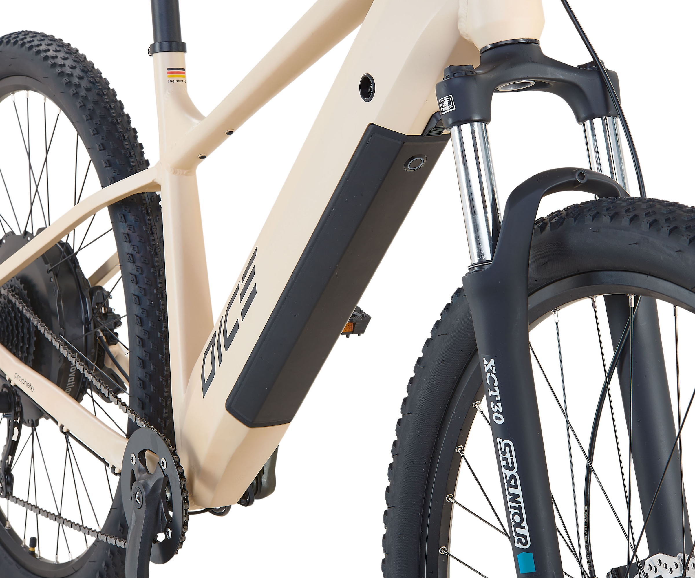 Prophete »Dice 2.0« 9 Gang Shimano Alivio Schaltwerk Kettenschaltung Heckmotor 250 W Pedelec, Elektrofahrrad für Damen und Herren, MTB