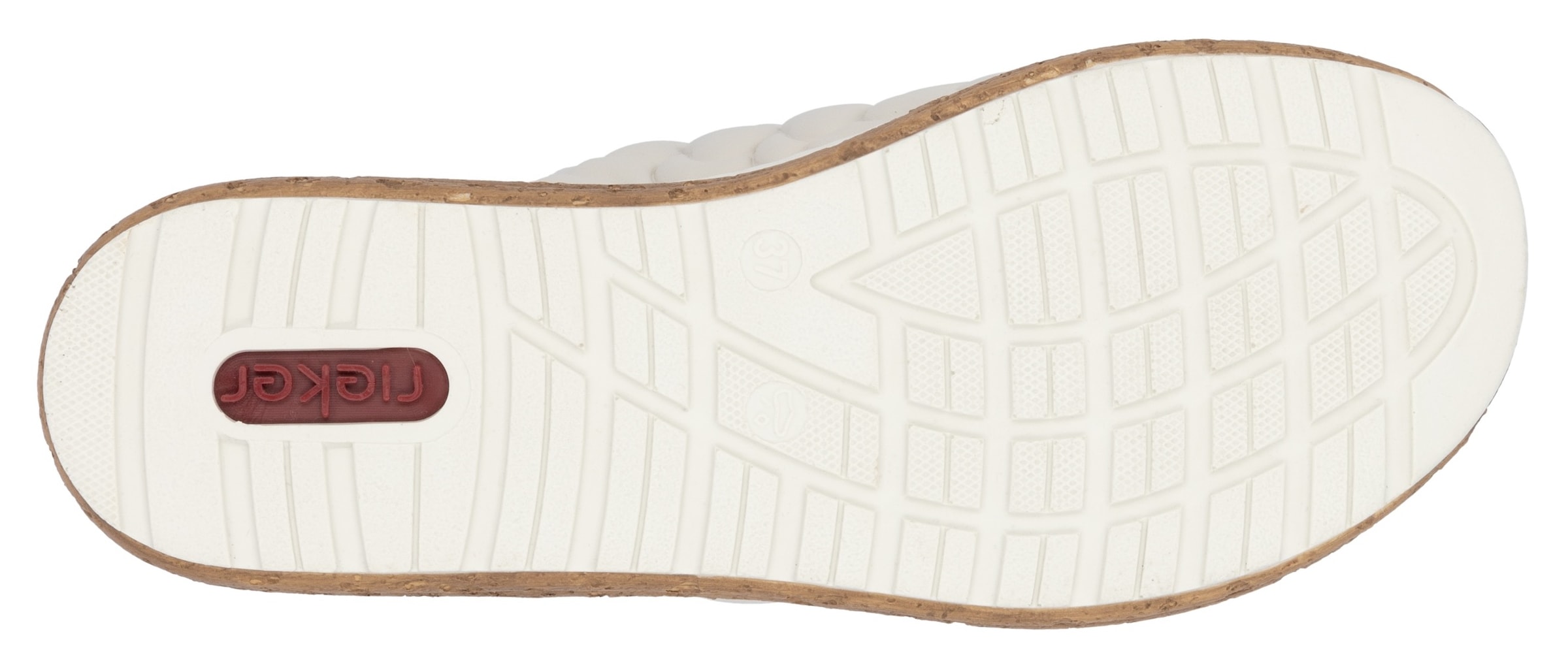 Rieker Pantolette, Sommerschuh, Schlappen, Hausschuh mit weicher Innensohle