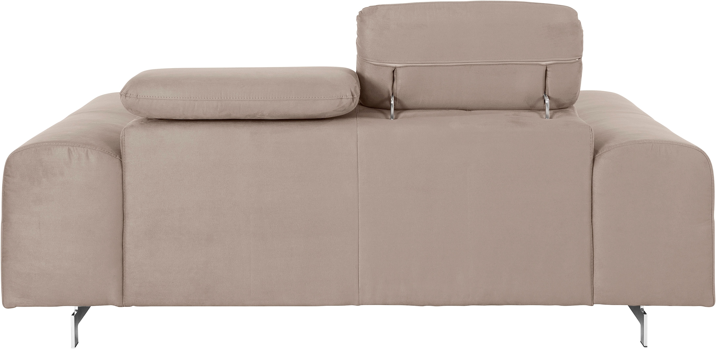 COTTA 2-Sitzer »Chef« Big-Sofa mit Kopfteilverstellung, edle Metallkufen