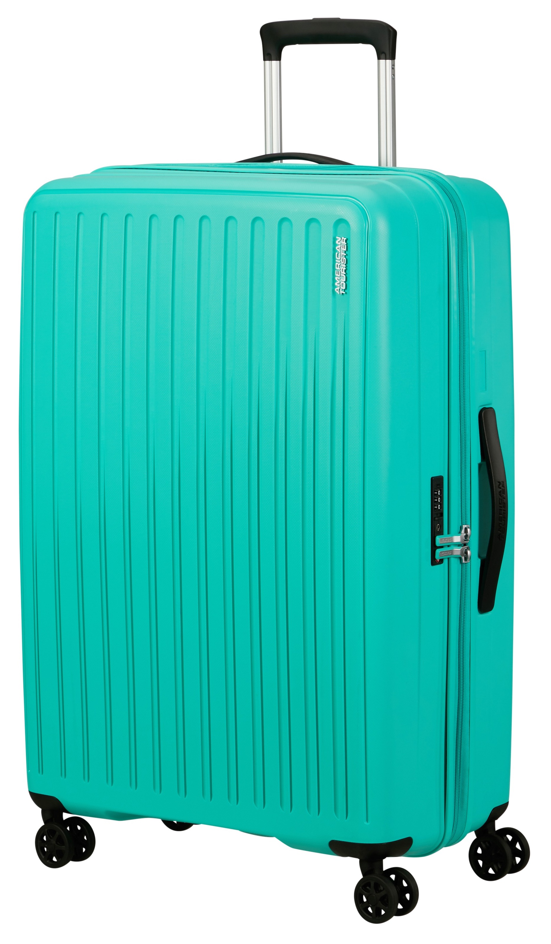 American Tourister® Hartschalen-Trolley »REJOY, verschiedene Größen und Farben«, 4 Rollen, Hartschalen-Koffer personalisierbar versenktes TSA-Schloss