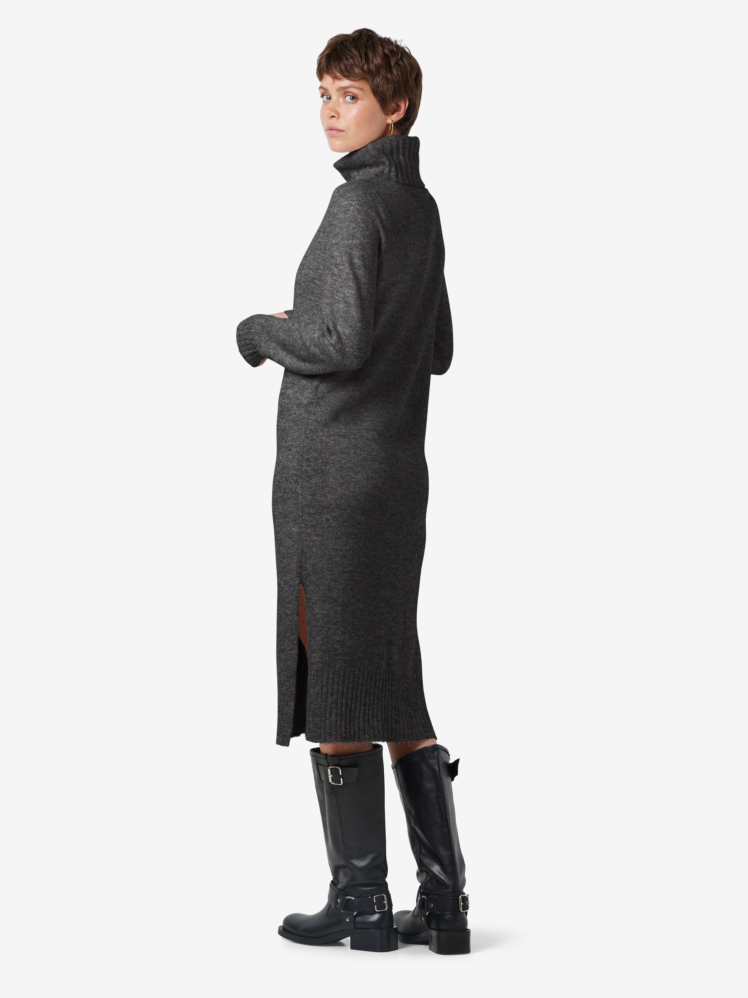 Noisy may Strickkleid »NMVIOLA L/S ROLLNECK KNIT DRESS FWD NOOS«