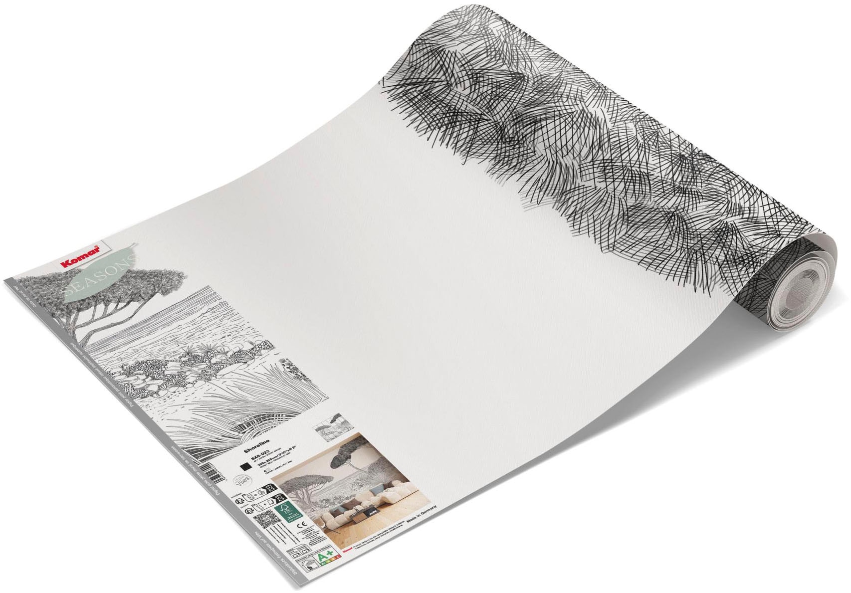 Komar Fototapete »Vlies Fototapete - Shoreline - Größe 300 x 250 cm« Motiv | bedruckt glatt
