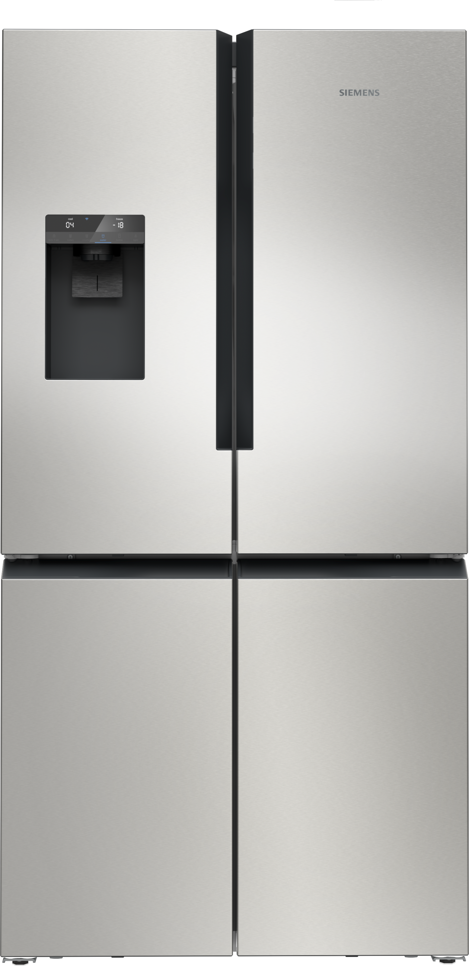 SIEMENS, Multi Door iQ500 »KF96IAPEA« 183 cm hoch 90, 5 cm breit, Gebürsteter Stahl AntiFingerprint, Gebürsteter Stahl AntiFingerprint
