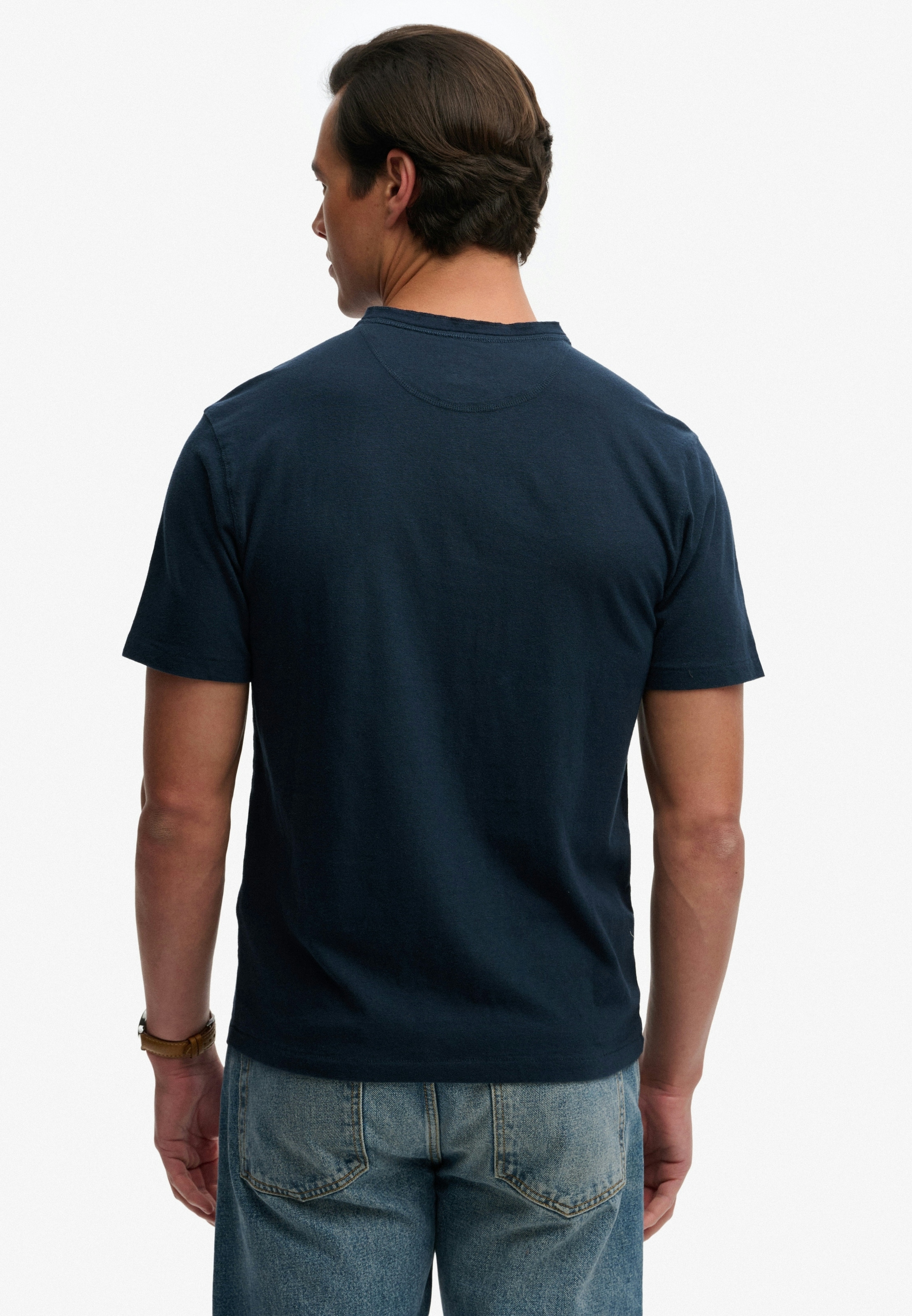 Superdry T-Shirt »CLASSIC COTTON LIN SS GRANDAD«
