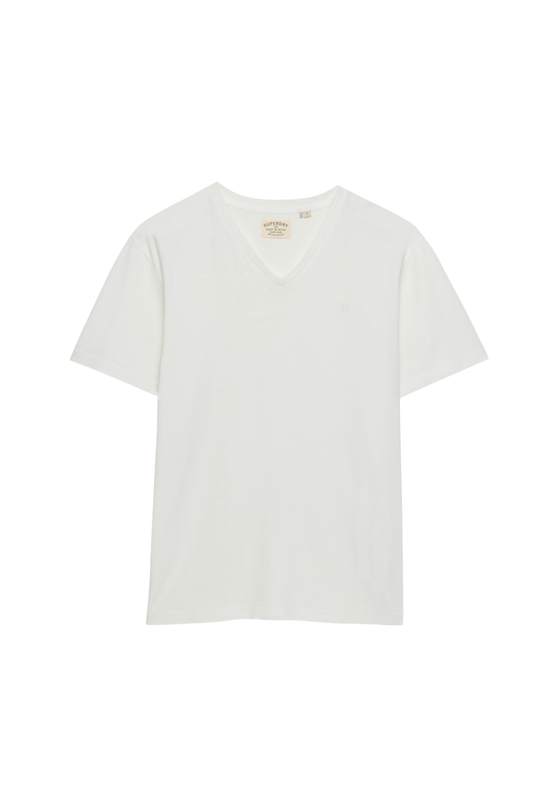 Superdry Rundhalsshirt »CLASSIC COTTON LINEN VEE« Baumwollmischung, relaxed fit aus luftig leichtem Baumwoll-Leinen-Mix