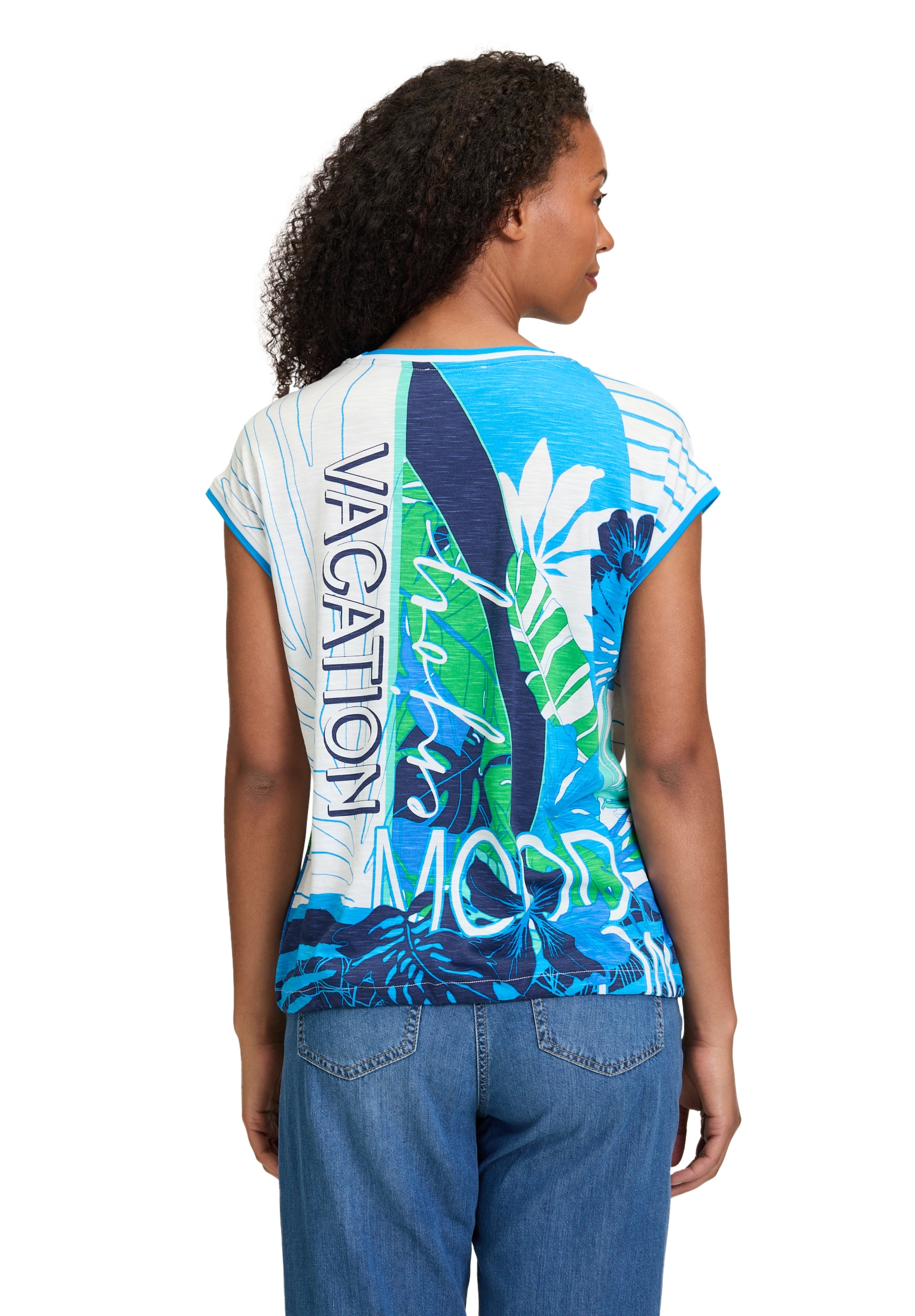 Betty Barclay Kurzarmshirt »Printshirt mit Tunnelzug«