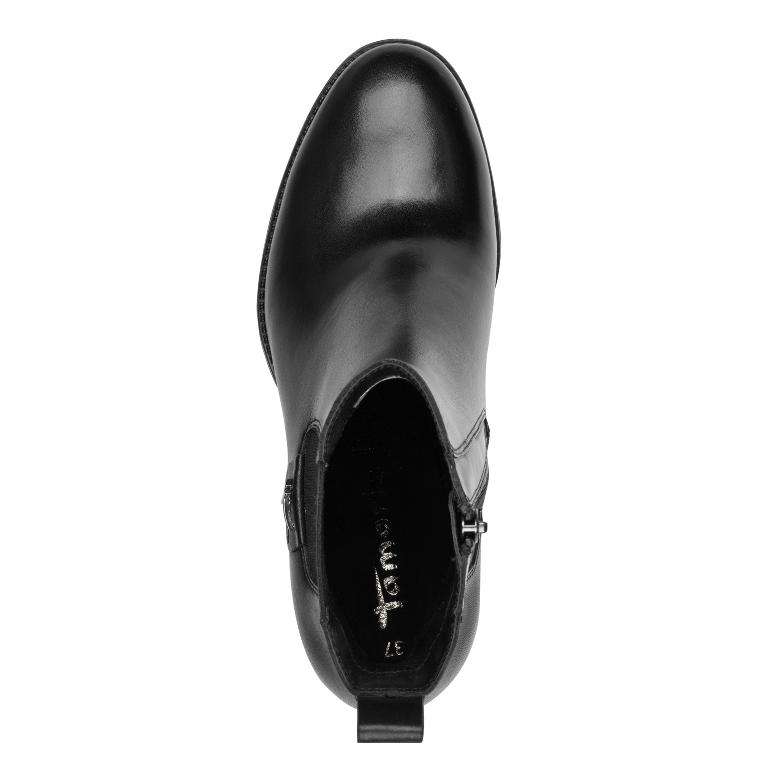 Tamaris Chelseaboots  , Blockabsatz, Westernstiefelette mit Stretcheinsatz außen