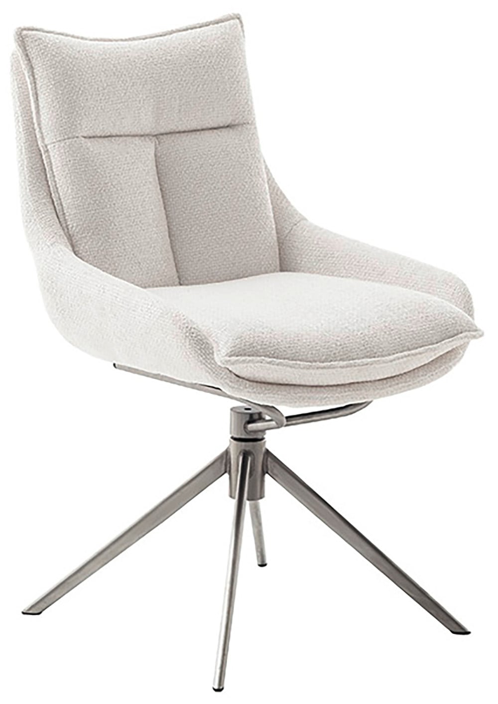 MCA furniture Esszimmerstuhl, Strukturstoff, (2er-Set), drehbar 360°, Dreh- & Schwingfunktion, Belastbarkeit 120 kg