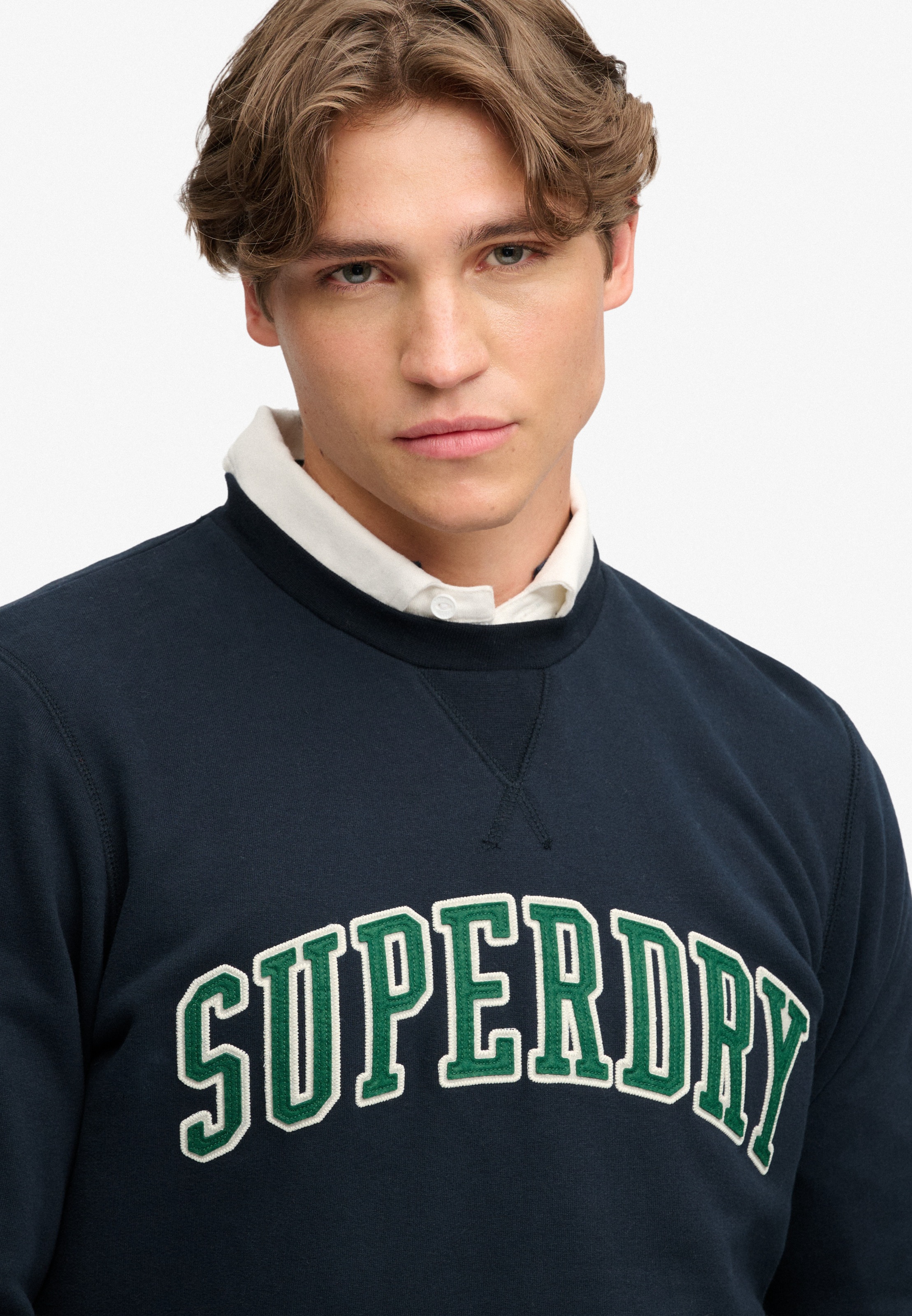 Superdry Sweatshirt »ATHLETIC APPLIQUE RELAXED CREW«, Baumwollmischung, relaxed fit
