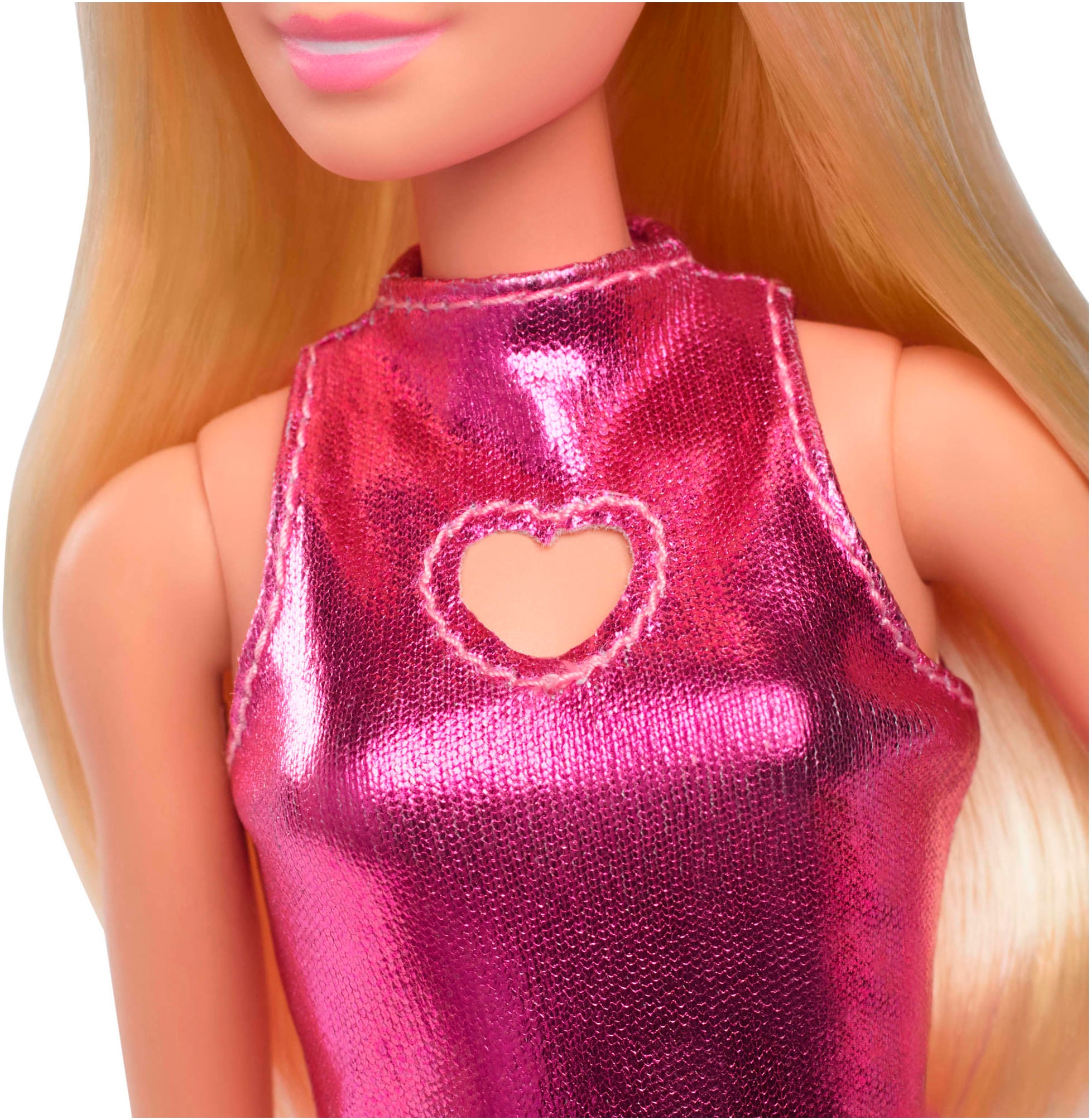 Barbie Anziehpuppe »Fashionistas Nr. 230, mit rosa Metallic-Minikleid, blond«