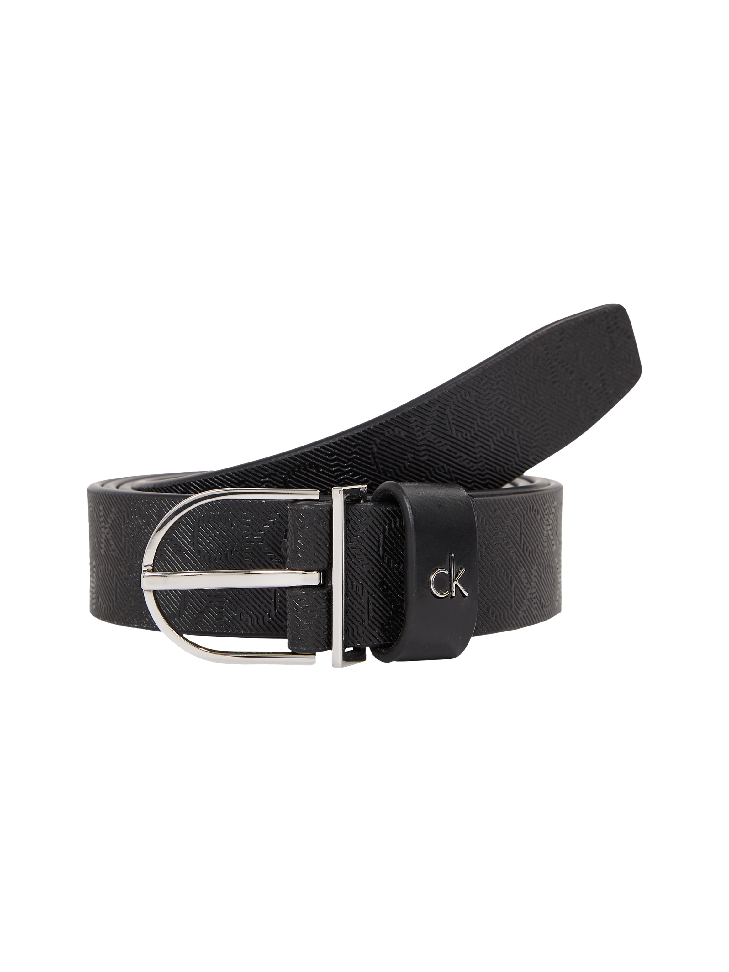 Calvin Klein Ledergürtel »CK METAL ROUND BUCKLE 2.5_MONO«