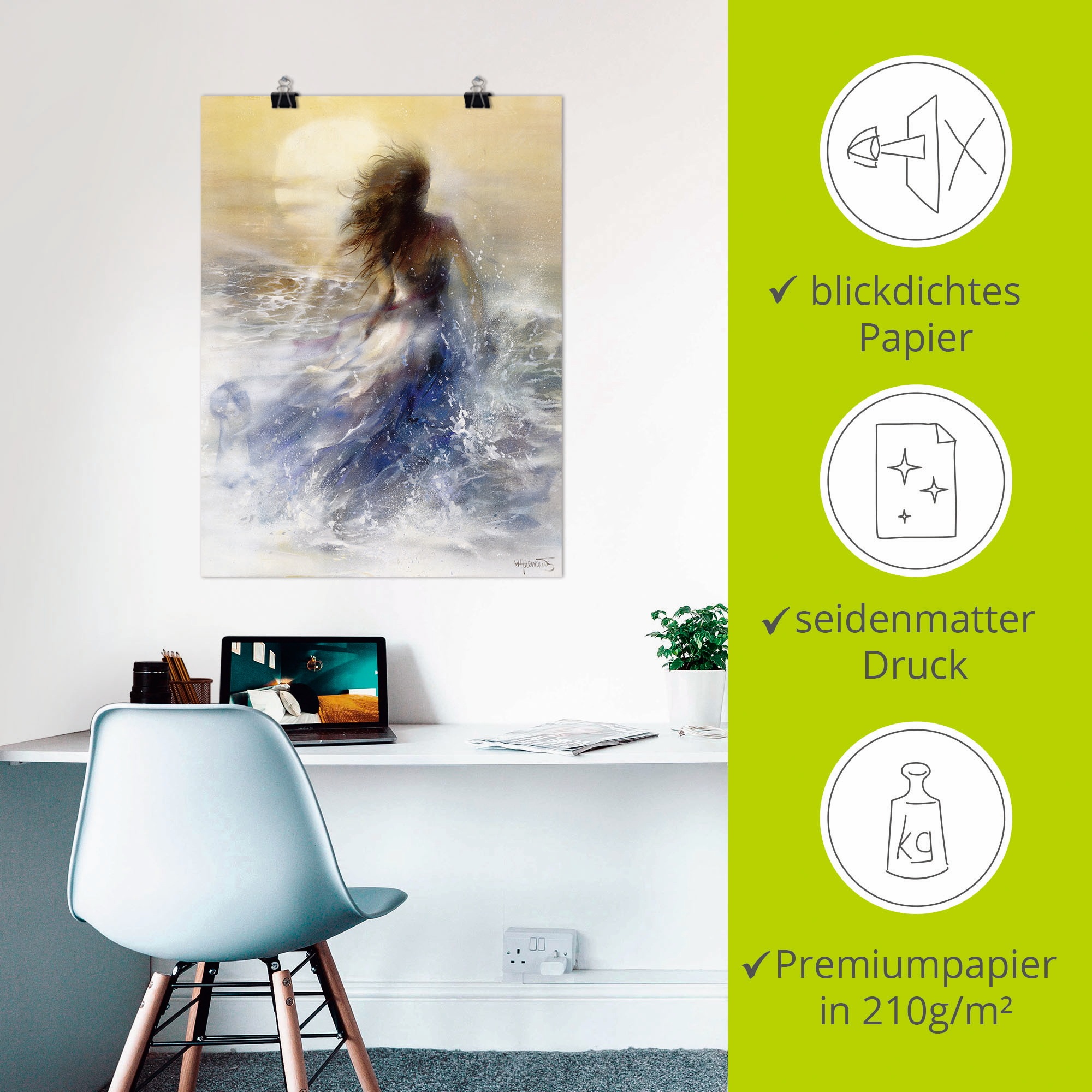 Artland Wandbild »Sommer I« Frau 1 Stk. tlg. als Leinwandbild, Poster, Wandaufkleber in verschied. Größen