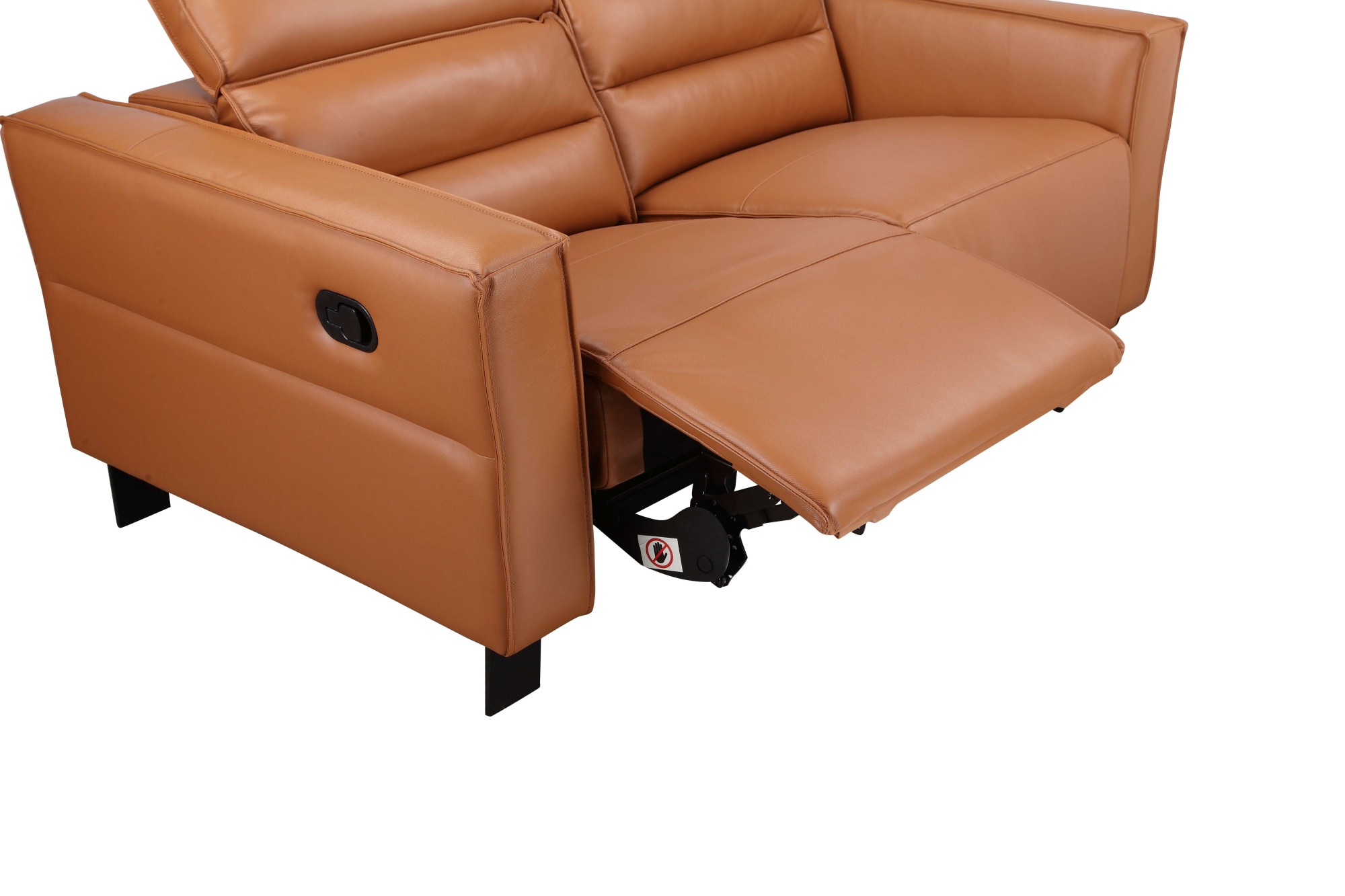 OTTO home 2-Sitzer »Carpari Lederoptik, 162 cm, man./elektr. Relaxfunktion« (USB A/C), sowie Kopfteilverstellung