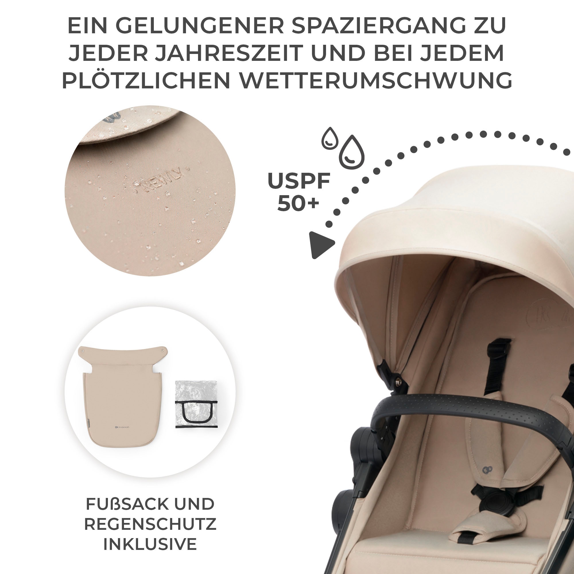 Kinderkraft Kombi-Kinderwagen »NEWLY 4IN1 MINK PRO« 22 kg
