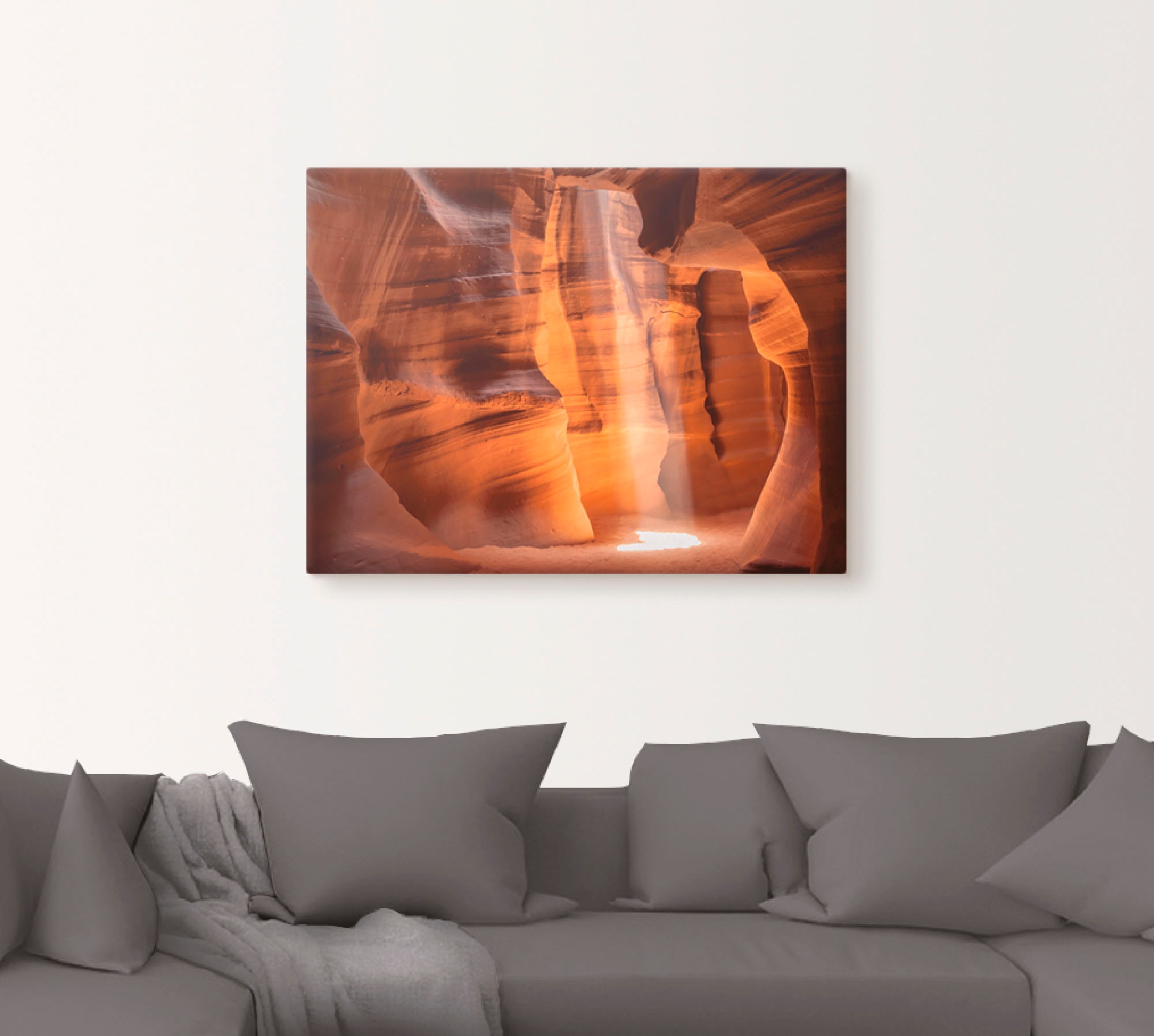 Artland Leinwandbild »Antelope Canyon Lichtsäule II«, Amerika, (1 St.), auf Keilrahmen gespannt