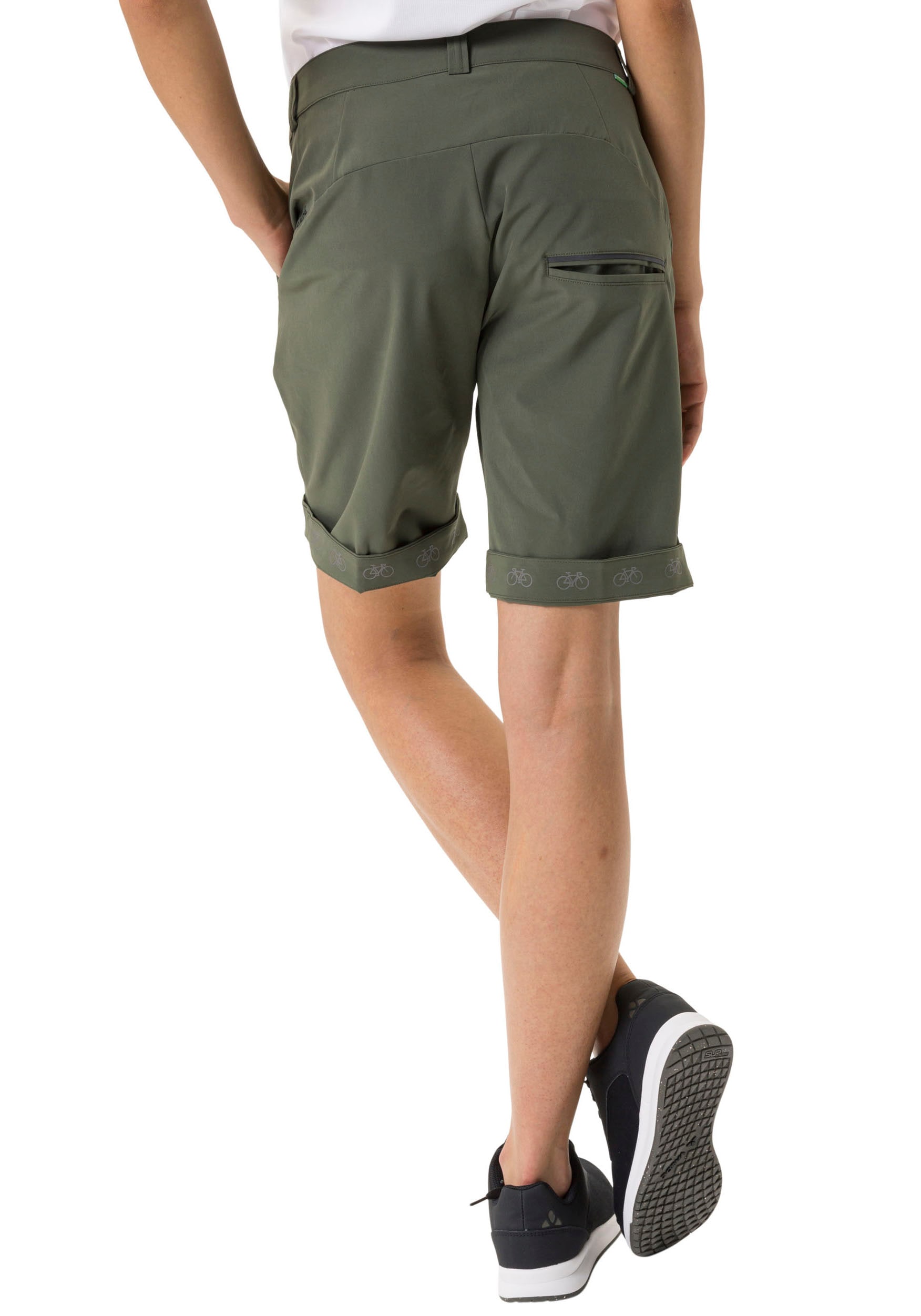 VAUDE Fahrradhose »WOMEN'S CYCLIST SHORTS«, reflektierende Elemente