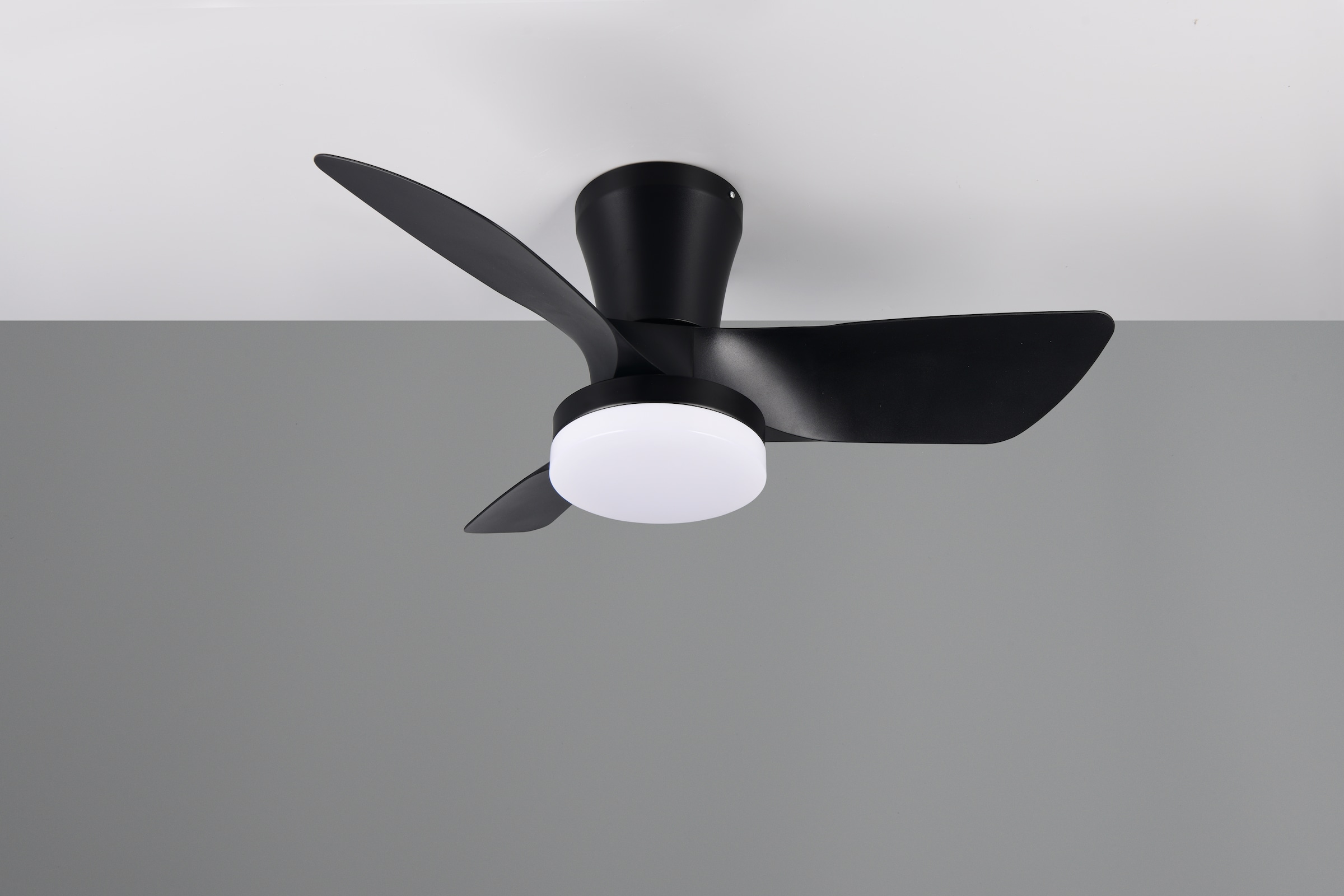 REALITY Leuchten LED Deckenleuchte »RANDERS mit Ventilator, Deckenventilator mit Licht inkl Fernbedienung« LED-Board 1 Stk. warmweiß - kaltweiß 6 Geschwindigkeiten Timer Vor- & Rücklauf LED dimmbar CCT Nachtlicht